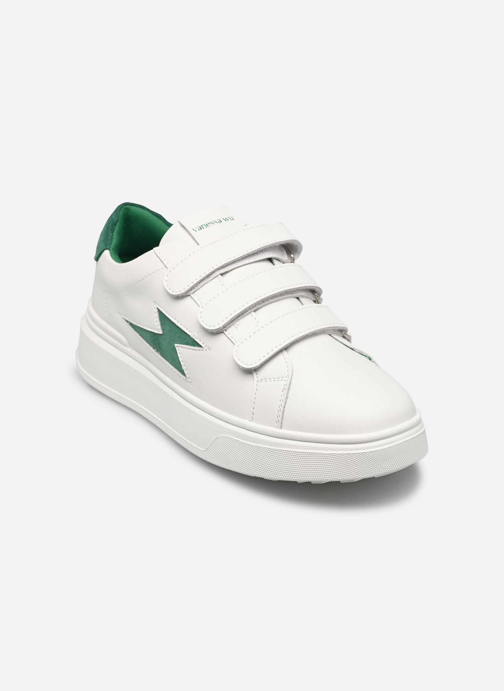 Baskets BK2672 femme blanc Vanessa Wu Baskets BK2672 femme blanc Vert