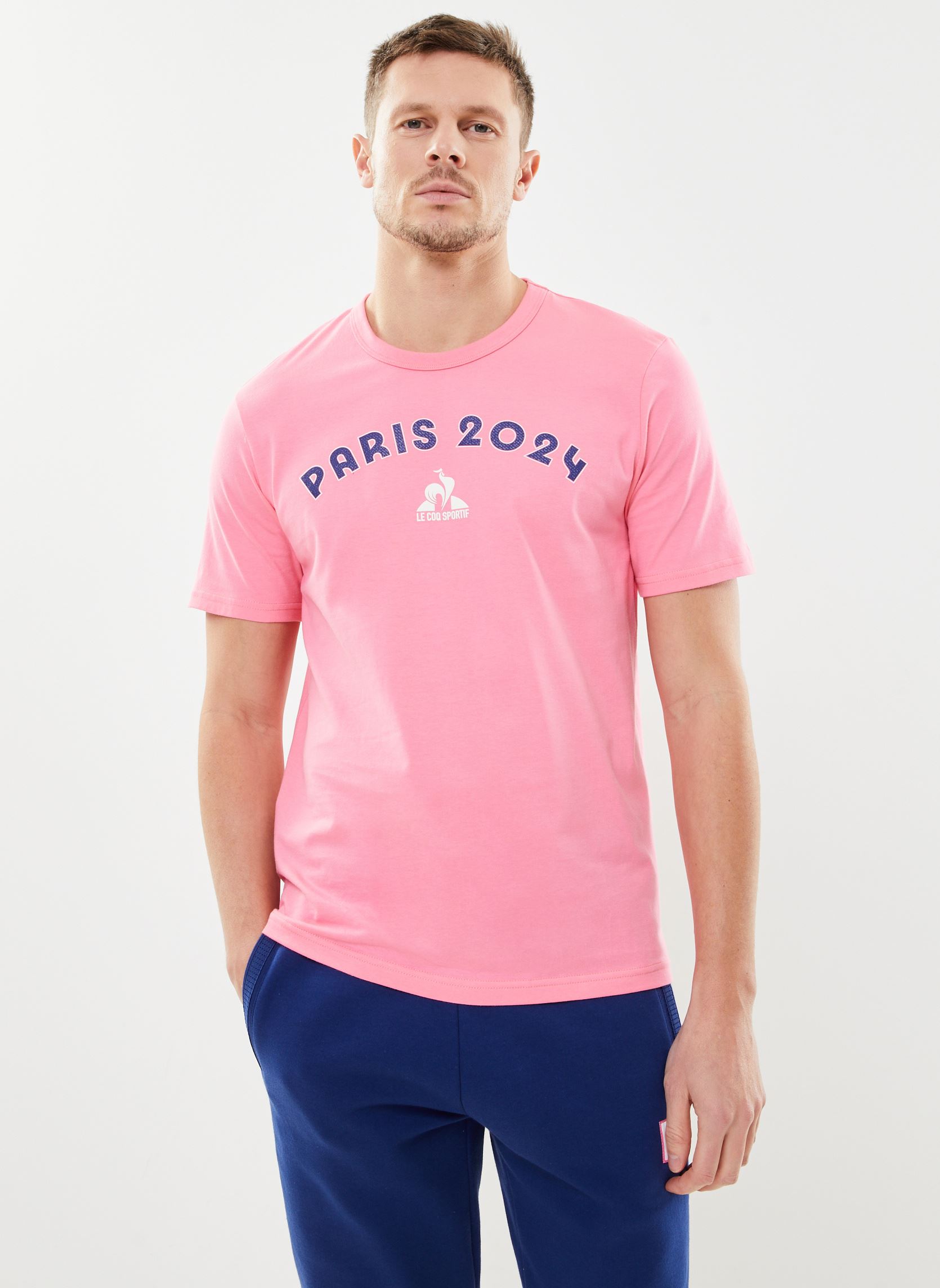 Vêtements Le Coq Sportif GRAPHIC P24 Tee SS N°4 M - JO 2024 pour  Accessoires