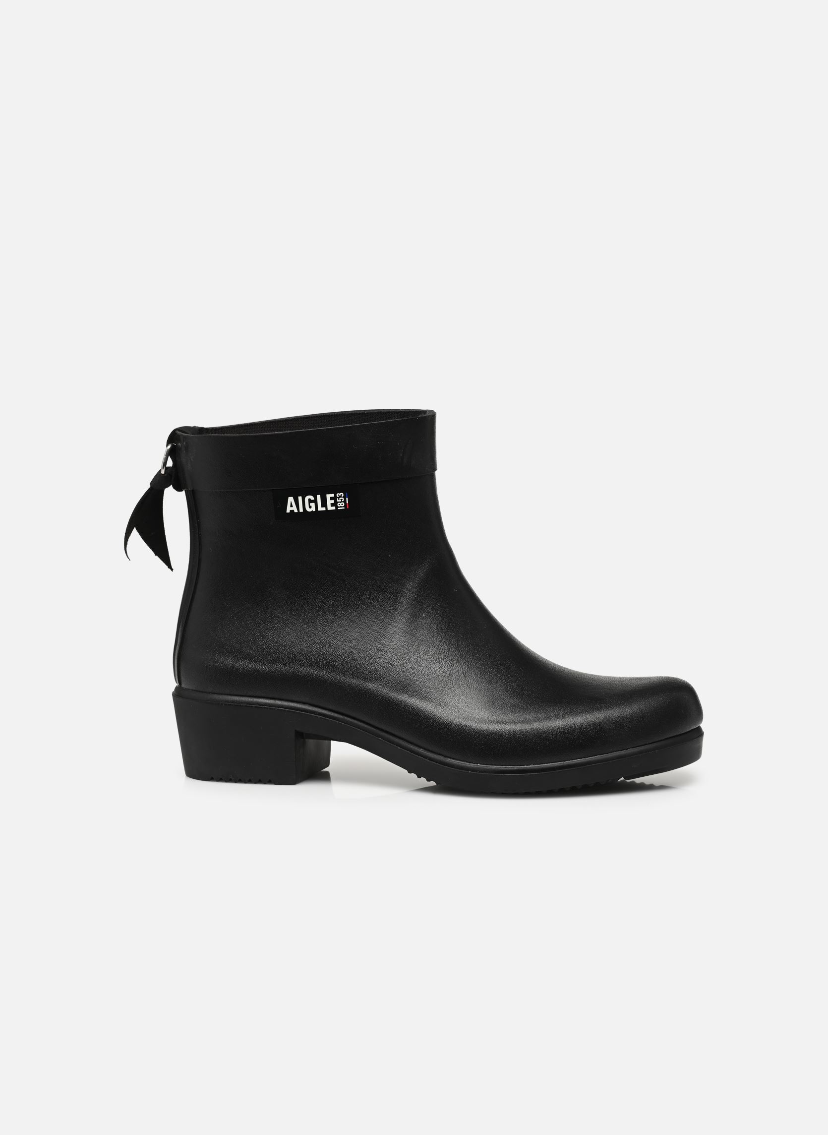 Le botillon de pluie à talon, aux détails équestres bottes