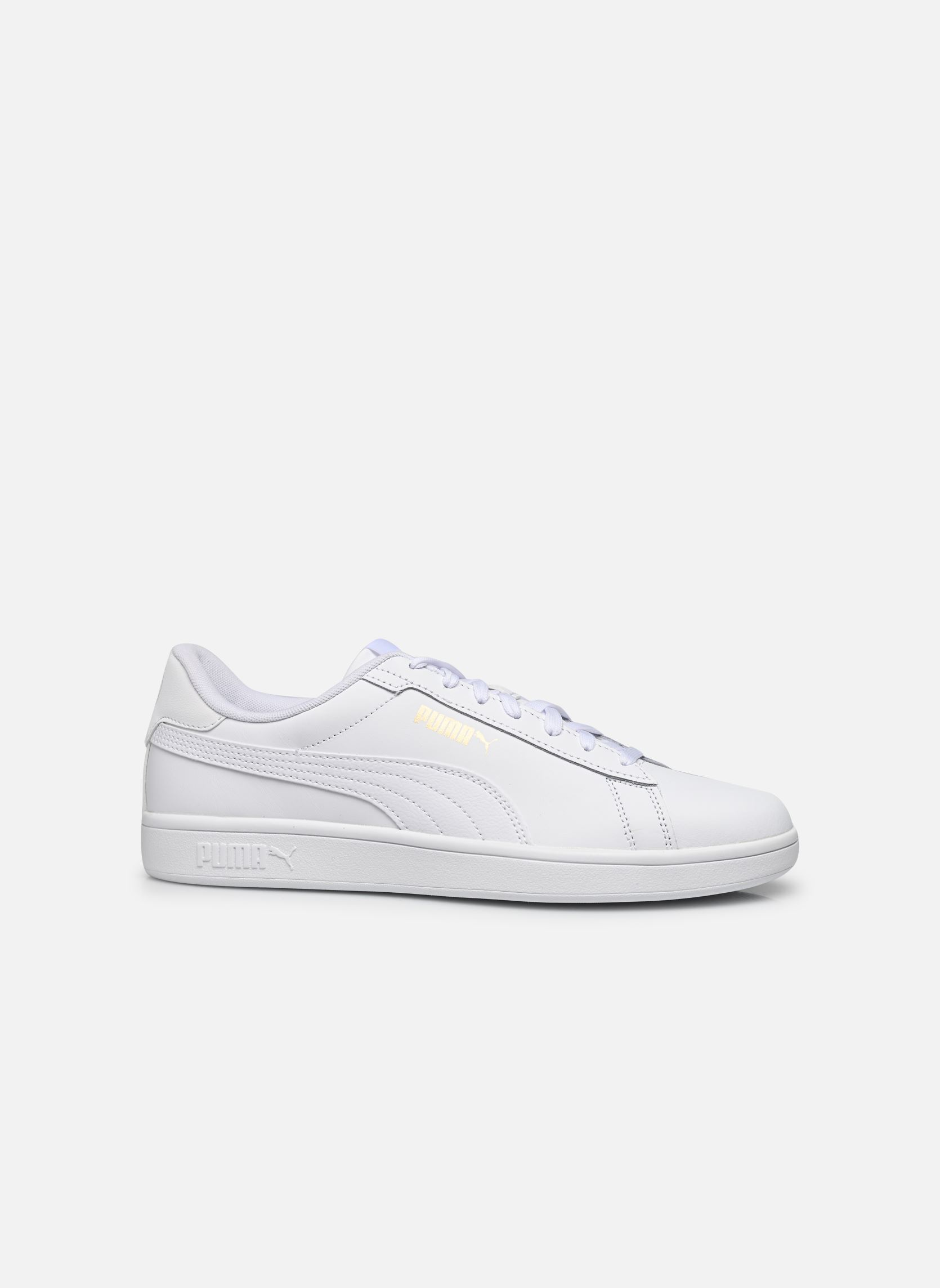 Baskets basses Puma Smash 3.0 L M homme blanc Puma Baskets basses Puma Smash 3.0 L M homme blanc PUMA WHITE-PUMA WHITE-PUMA GOL