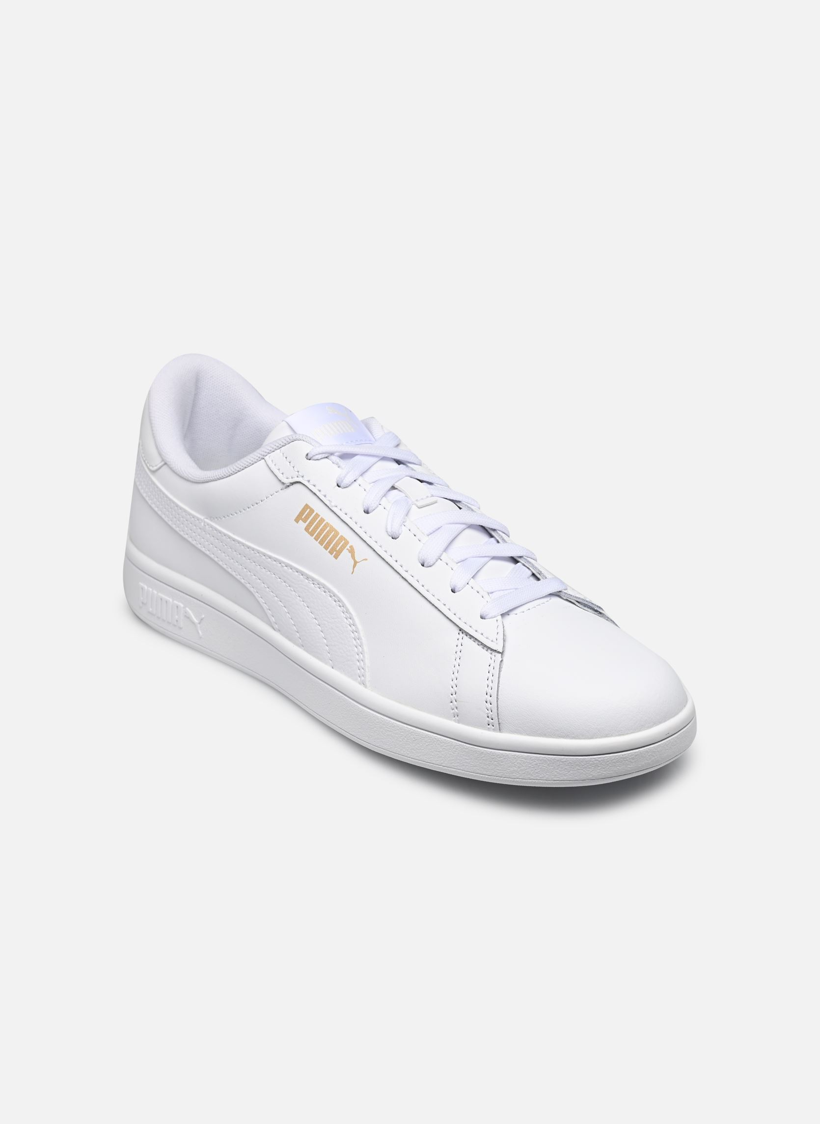 Baskets basses Puma Smash 3.0 L M homme blanc Puma Baskets basses Puma Smash 3.0 L M homme blanc PUMA WHITE-PUMA WHITE-PUMA GOL