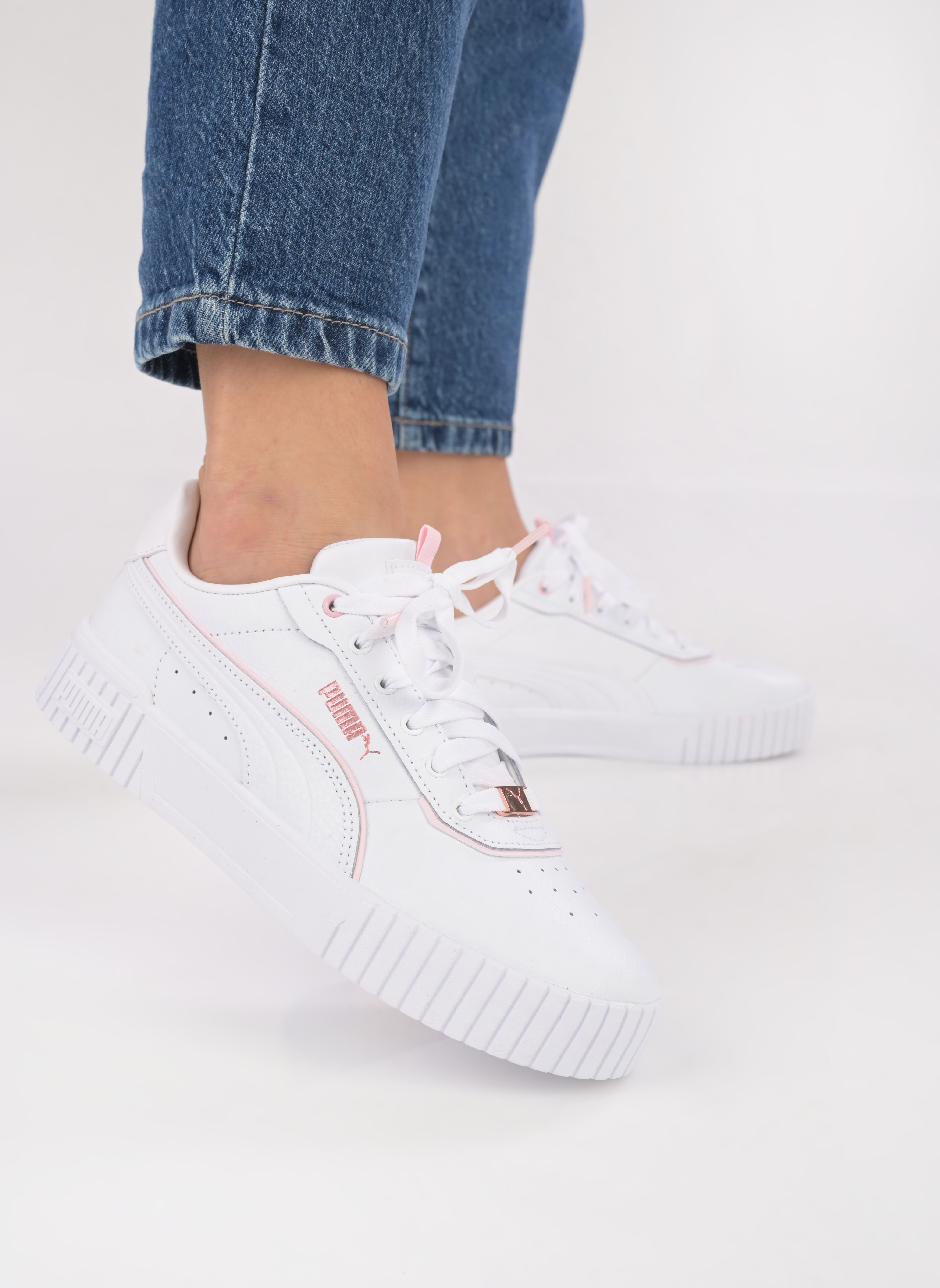 Zapatillas Carina 2.0 Lux Wns mujer blanco Puma Zapatillas Carina 2.0 Lux Wns mujer blanco PUMA WHITE-WHISP OF PINK-ROSE