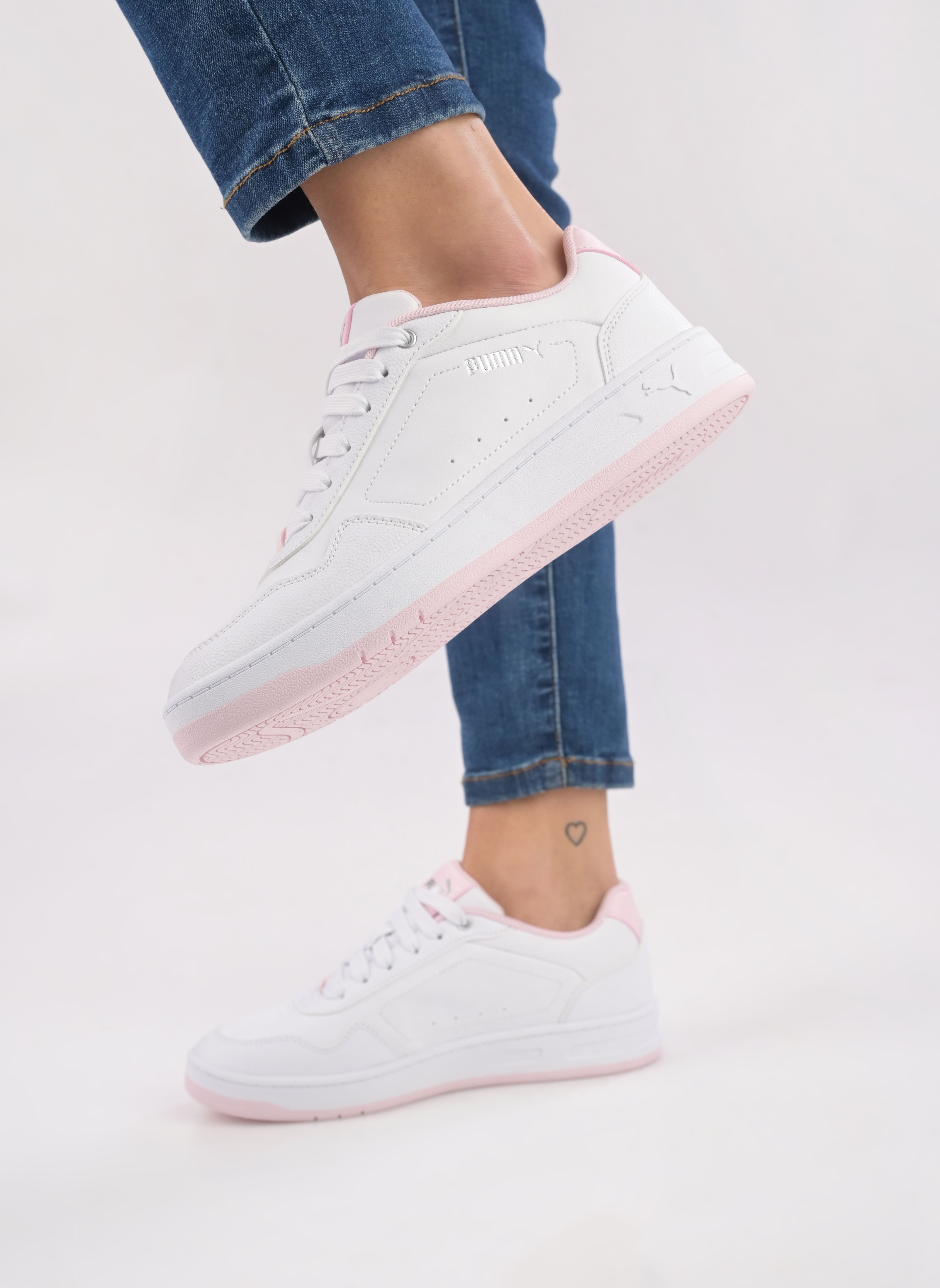 Sneakers Court Classic Wns dames wit Puma Sneakers Court Classic Wns dames wit PUMA WHITE-WHISP OF PINK-PUMA