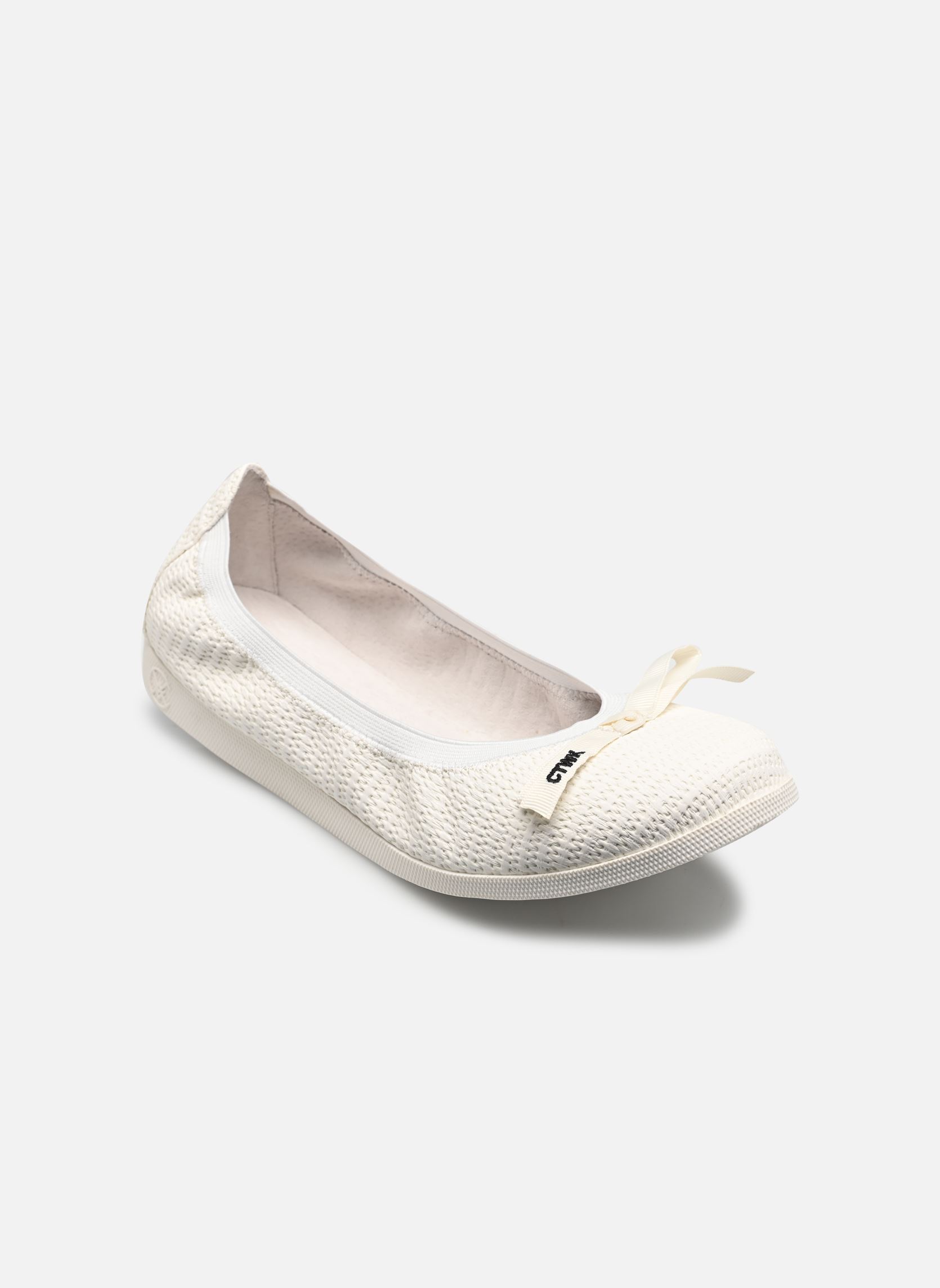 Klassieke ballerina's Girona dames wit Chattawak Klassieke ballerina's Girona dames wit Blanc