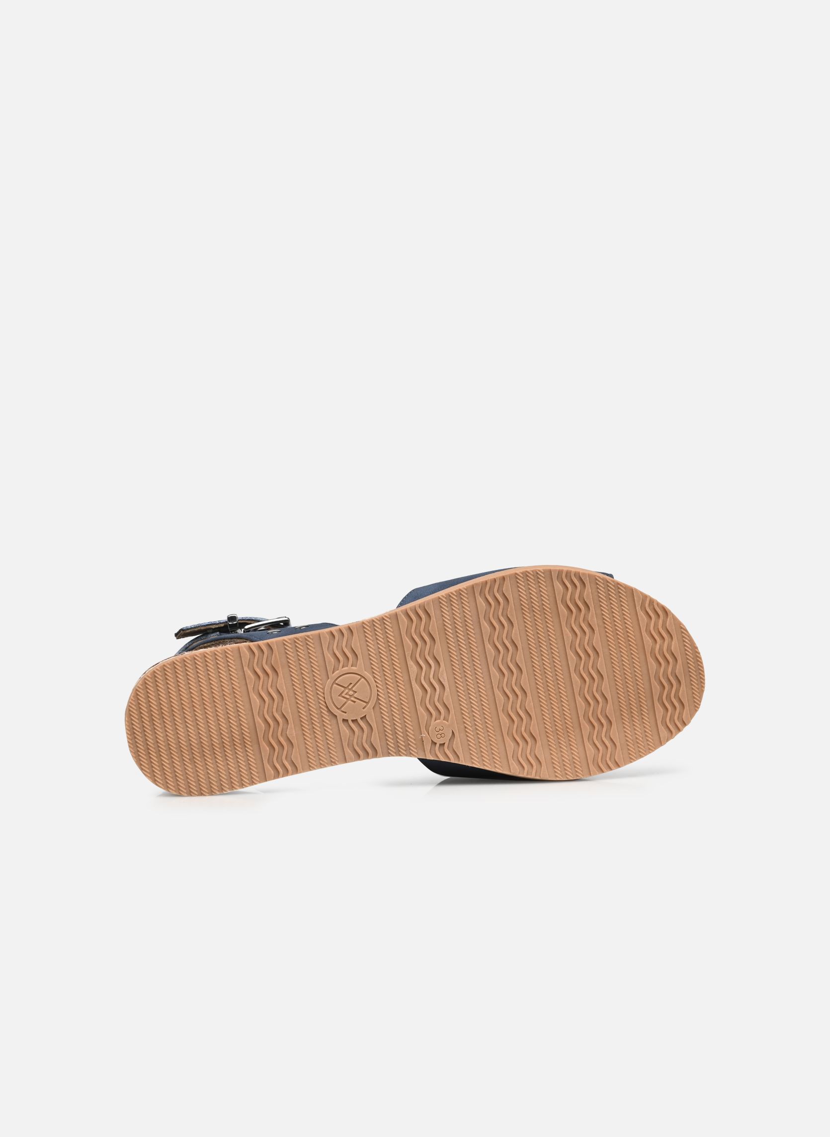 Sandalen met sleehak en plateau Louisa dames blauw Chattawak Sandalen met sleehak en plateau Louisa dames blauw Bleu