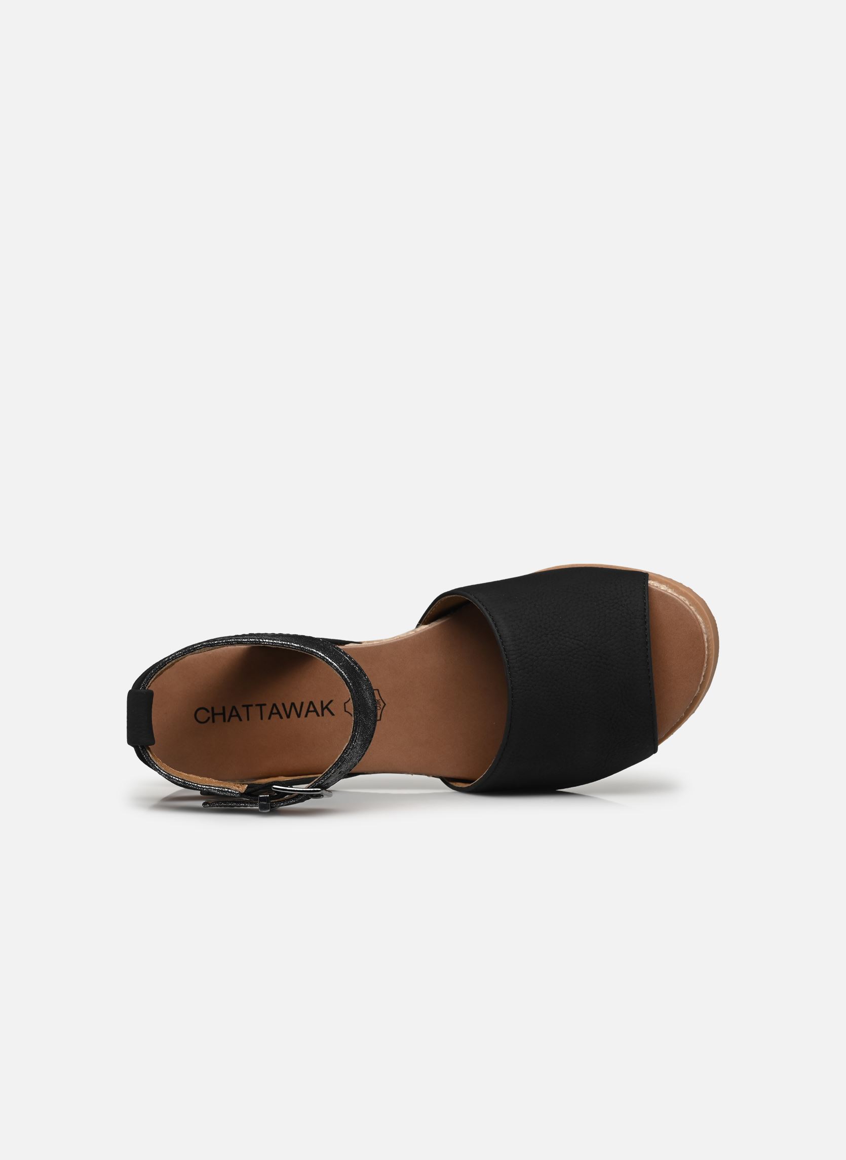 Sandales compensées et plateformes Louisa femme noir Chattawak Sandales compensées et plateformes Louisa femme noir Noir