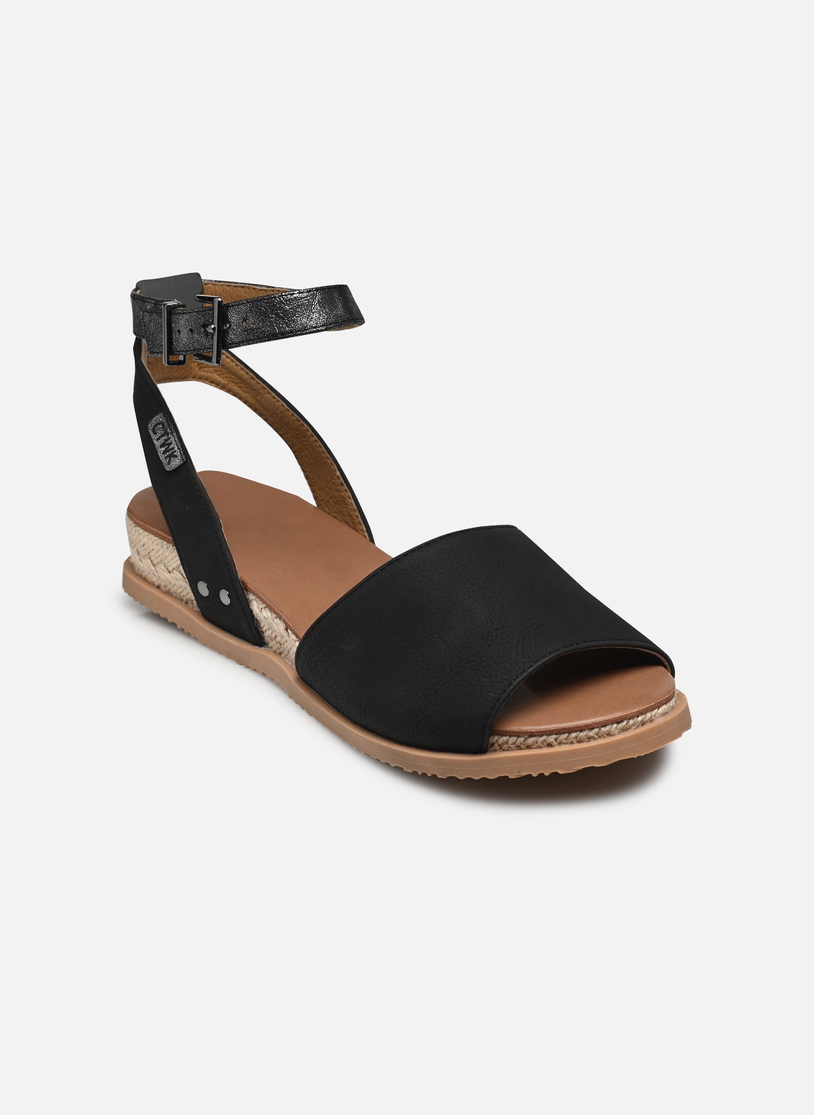 Sandales compensées et plateformes Louisa femme noir Chattawak Sandales compensées et plateformes Louisa femme noir Noir