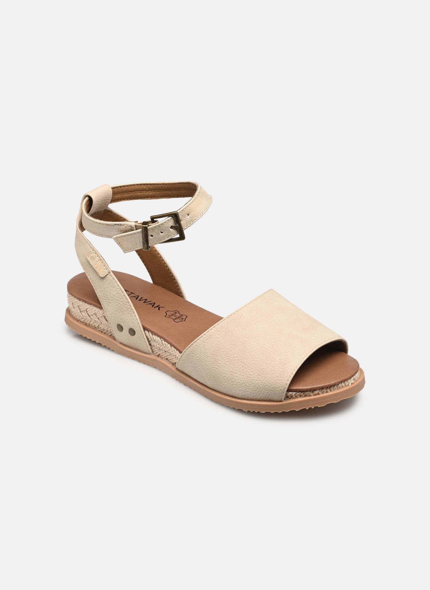 Sandali con zeppa e plateau Louisa donna beige Chattawak Sandali con zeppa e plateau Louisa donna beige Sable