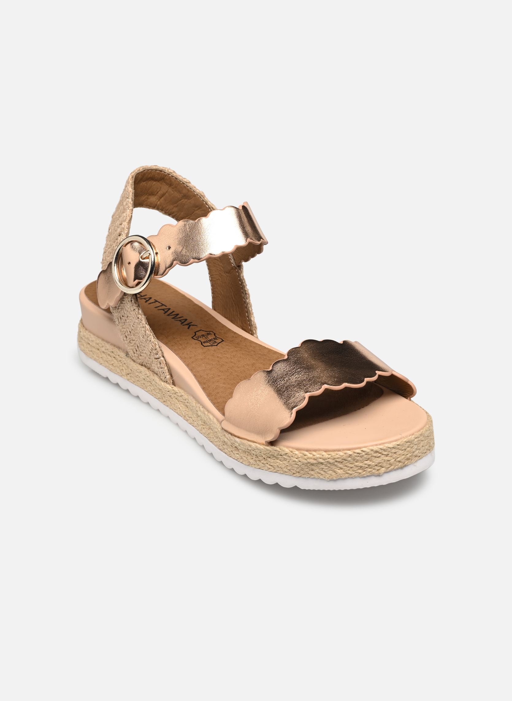 Keil- und Plateausandalen Maka damen rosa Chattawak Keil- und Plateausandalen Maka damen rosa Rose gold