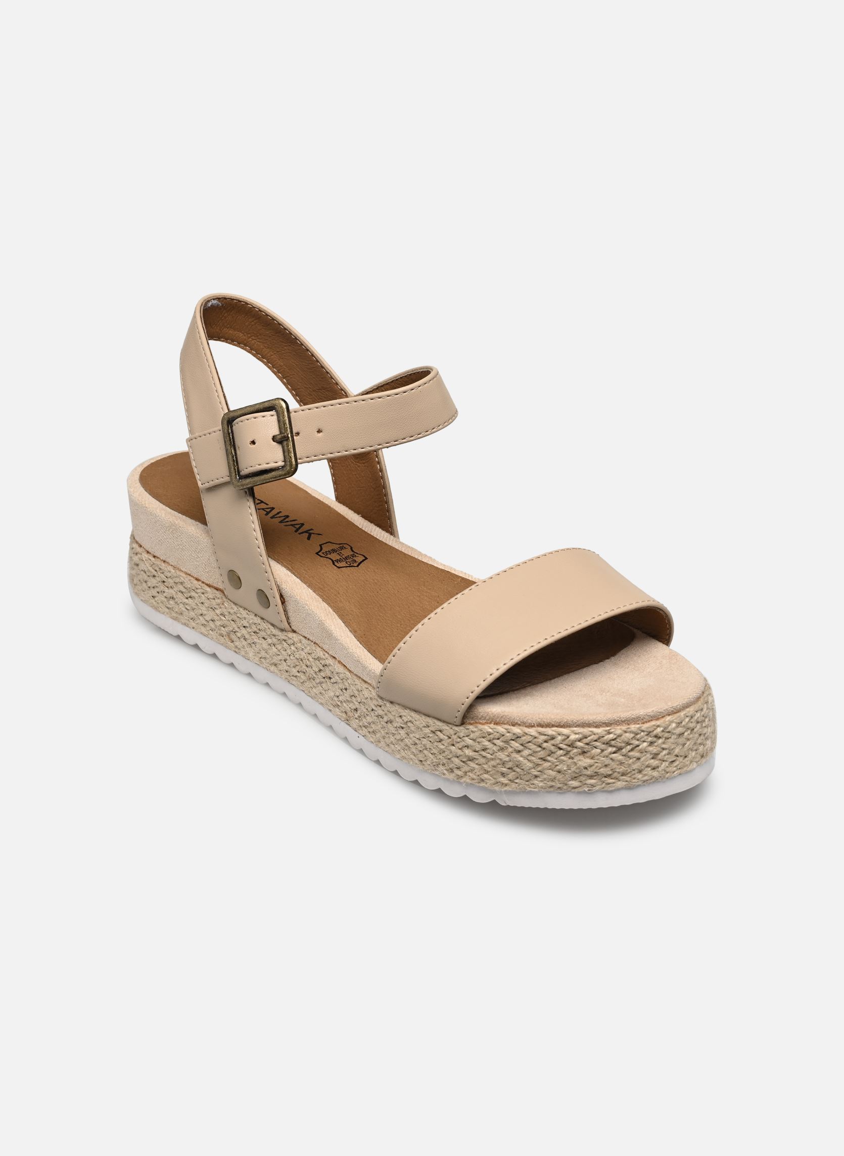 Sandales compensées et plateformes Tambu femme beige Chattawak Sandales compensées et plateformes Tambu femme beige Beige