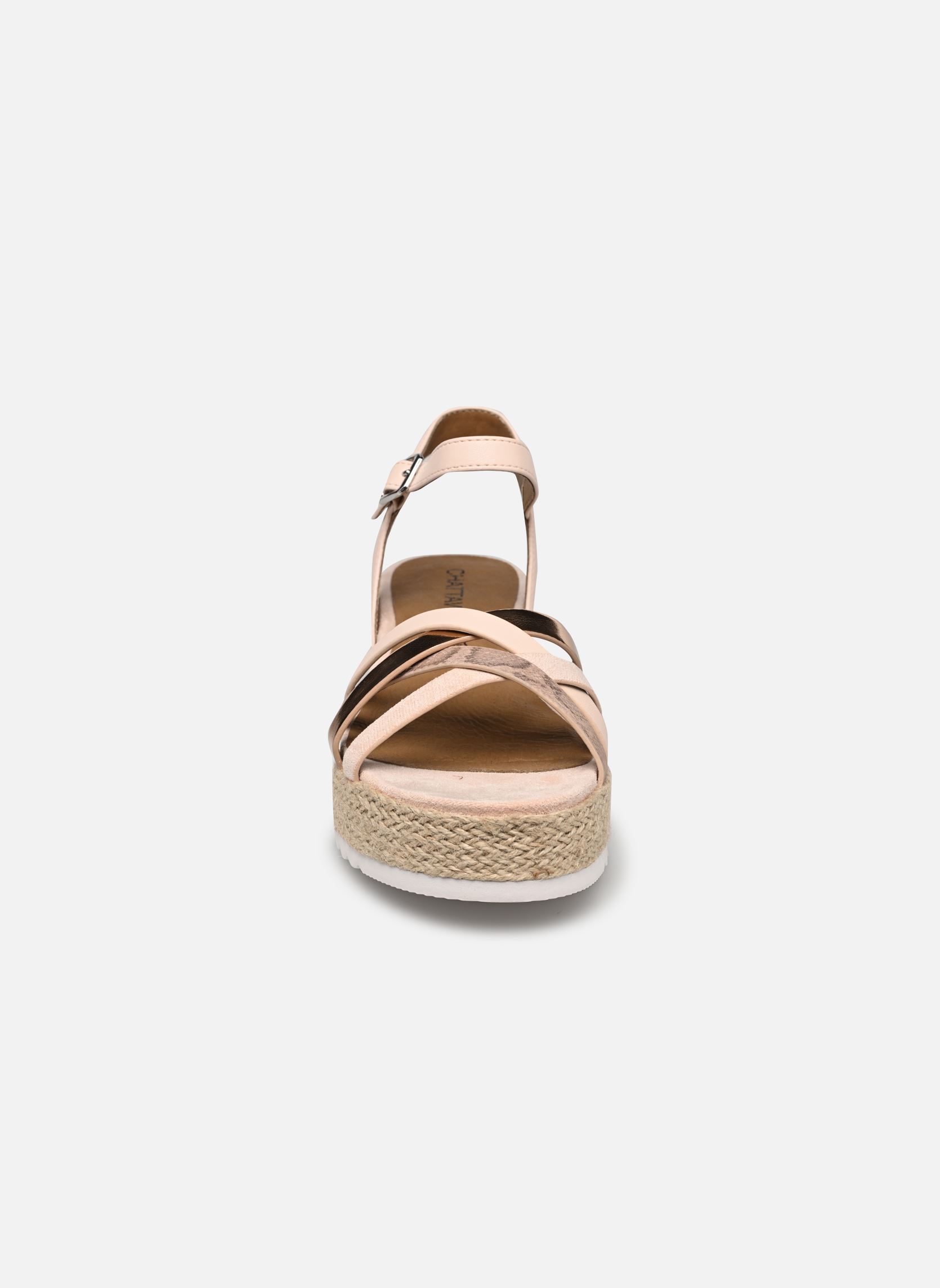 Sandales compensées et plateformes Mifra femme rose Chattawak Sandales compensées et plateformes Mifra femme rose Rose gold