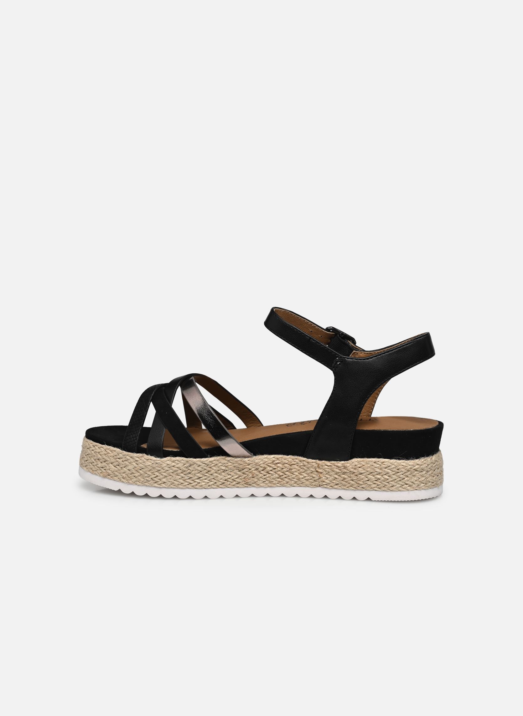 Sandales compensées et plateformes Mifra femme noir Chattawak Sandales compensées et plateformes Mifra femme noir Noir