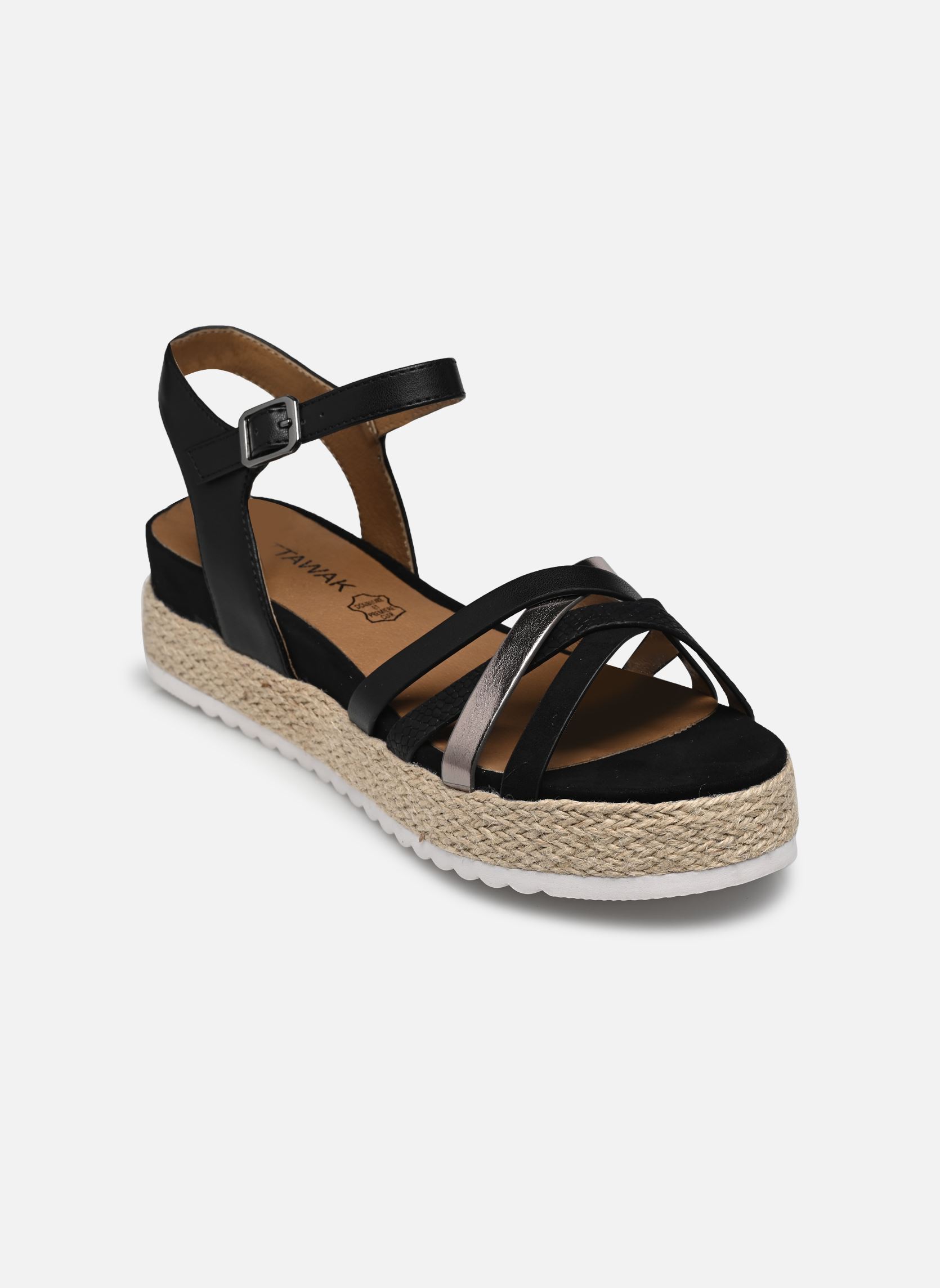 Sandales compensées et plateformes Mifra femme noir Chattawak Sandales compensées et plateformes Mifra femme noir Noir