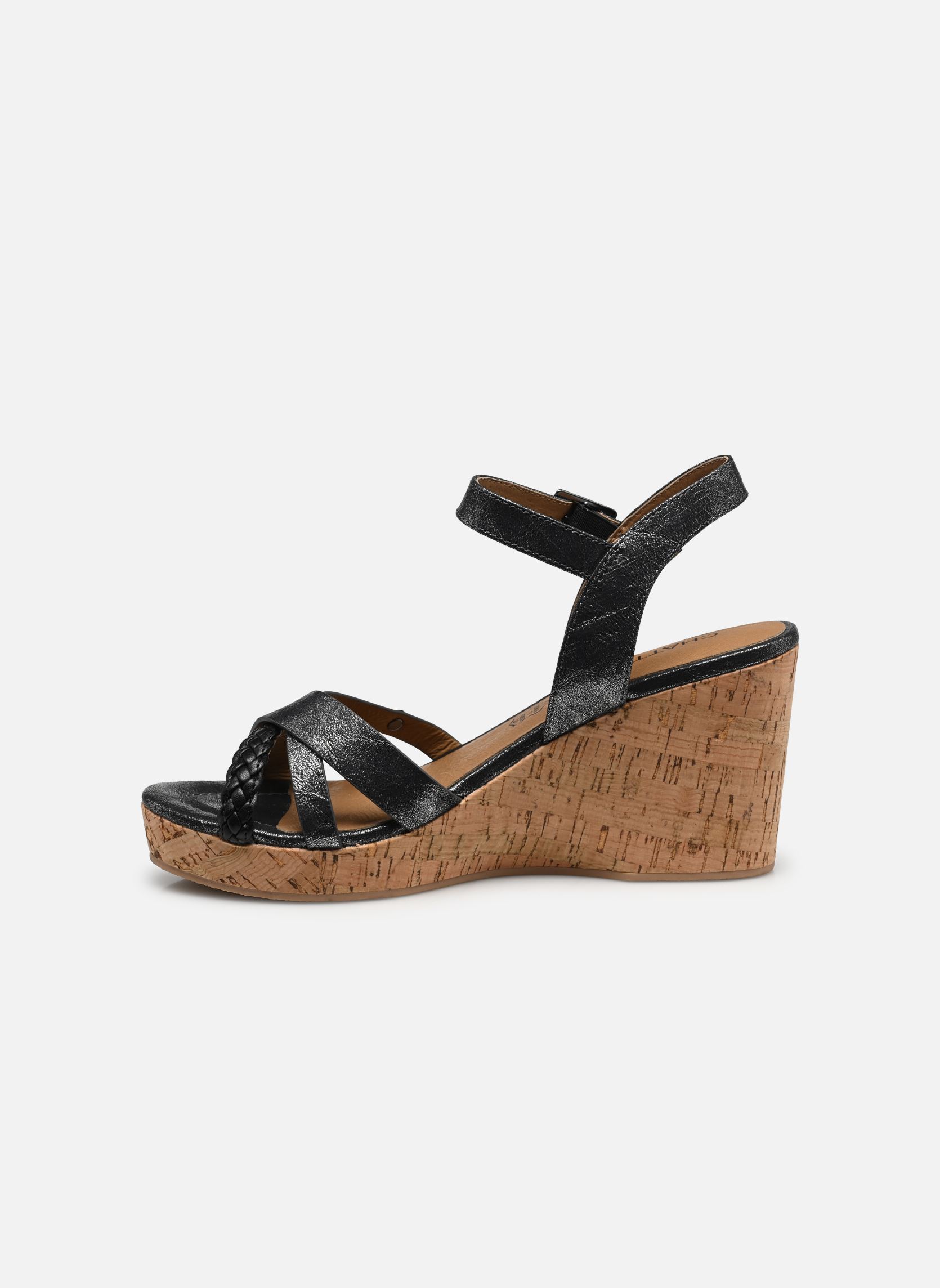 Keil- und Plateausandalen Tang damen schwarz Chattawak Keil- und Plateausandalen Tang damen schwarz Noir