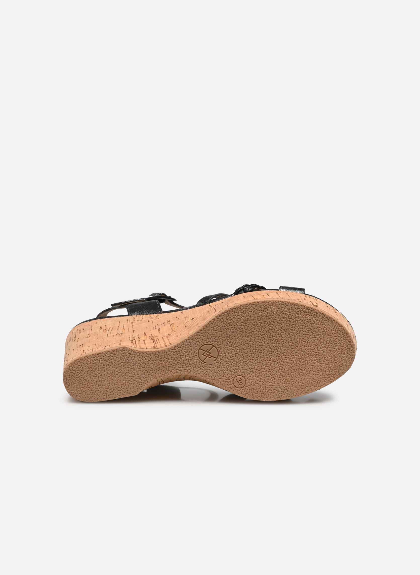 Keil- und Plateausandalen Tang damen schwarz Chattawak Keil- und Plateausandalen Tang damen schwarz Noir
