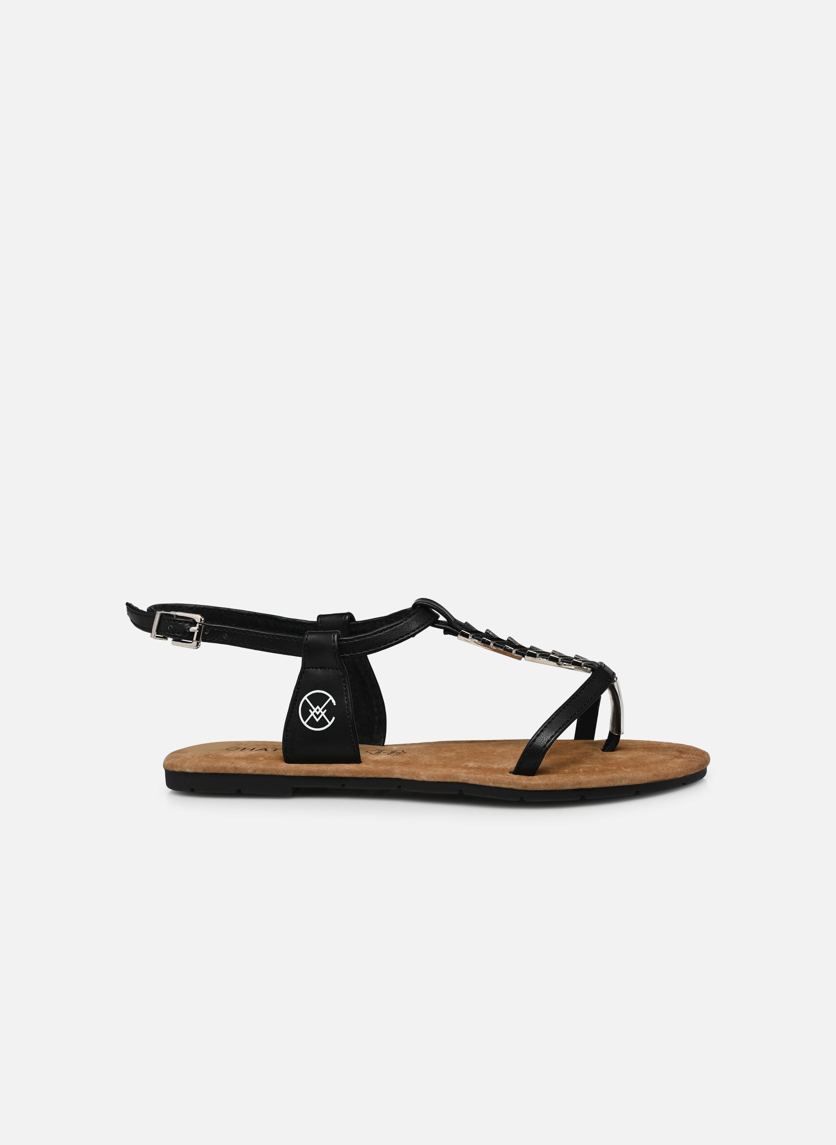 Flache Sandalen Rama damen schwarz Chattawak Flache Sandalen Rama damen schwarz Noir