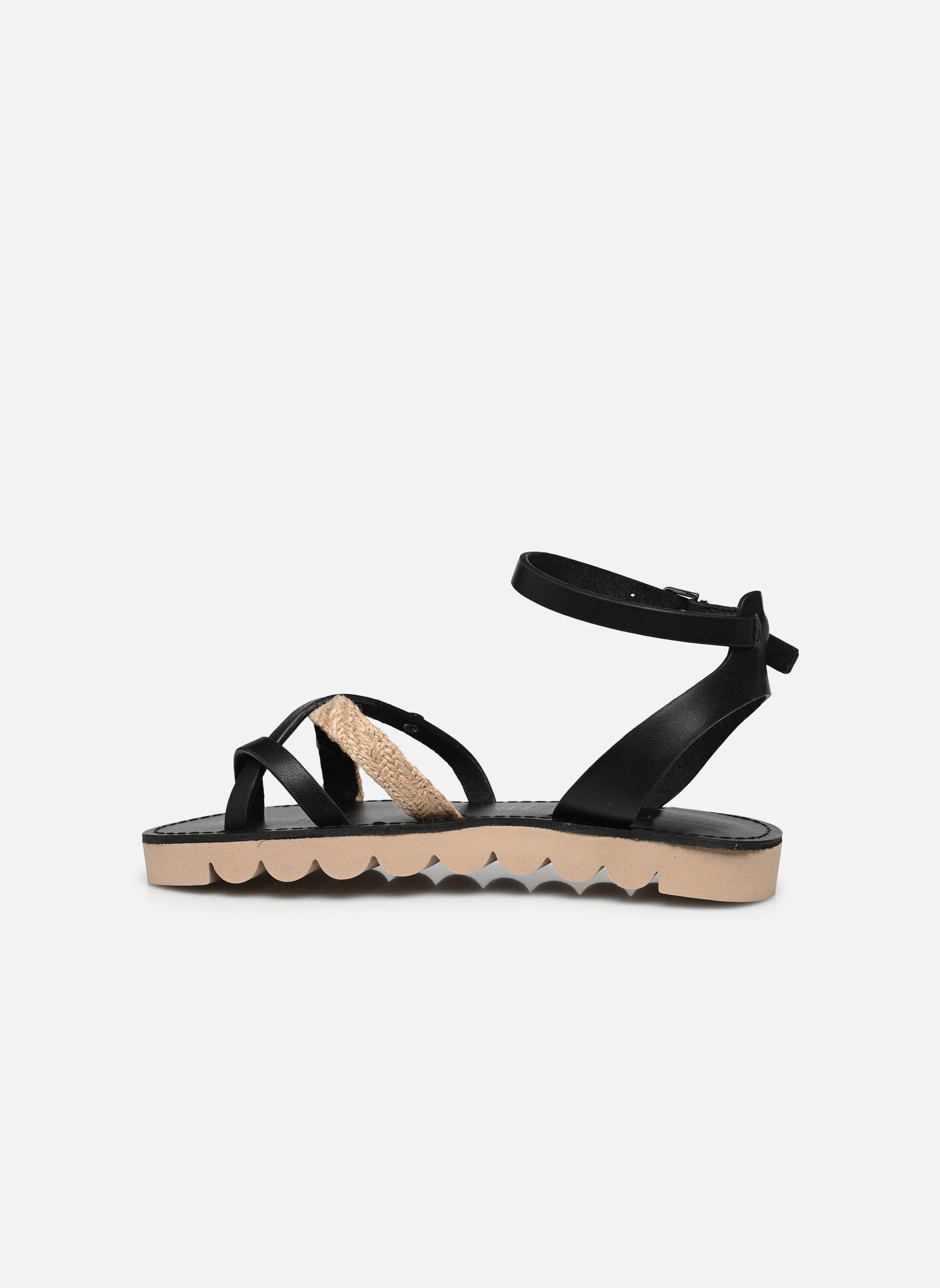 Flache Sandalen Leia damen schwarz Chattawak Flache Sandalen Leia damen schwarz Noir