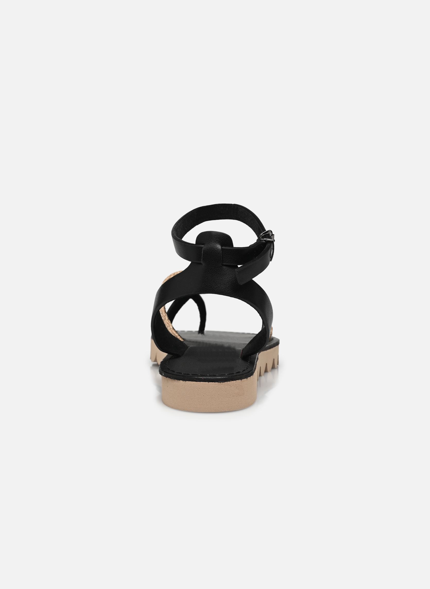 Flache Sandalen Leia damen schwarz Chattawak Flache Sandalen Leia damen schwarz Noir