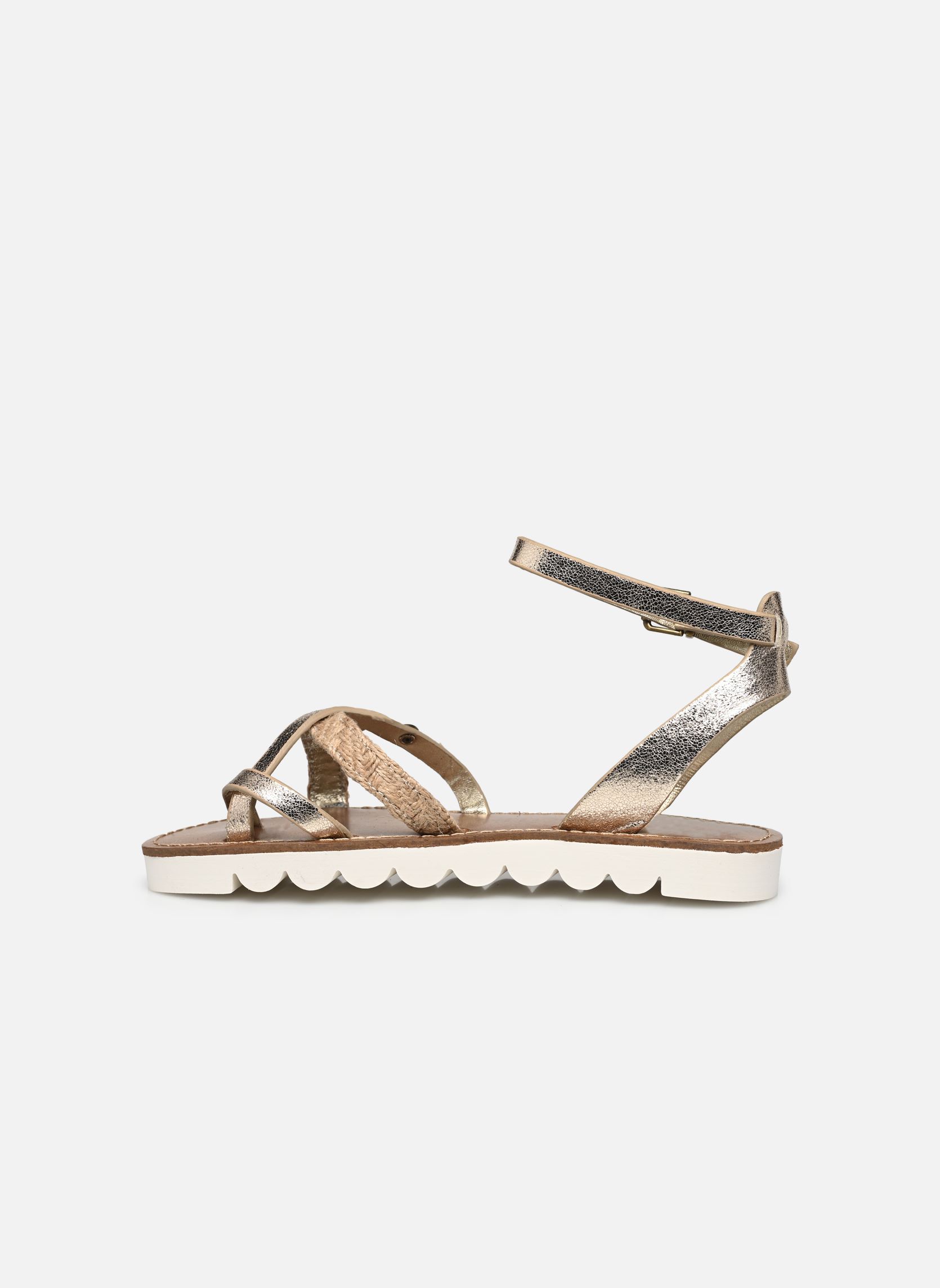 Sandalias planas Leia mujer oro y bronce Chattawak Sandalias planas Leia mujer oro y bronce Or