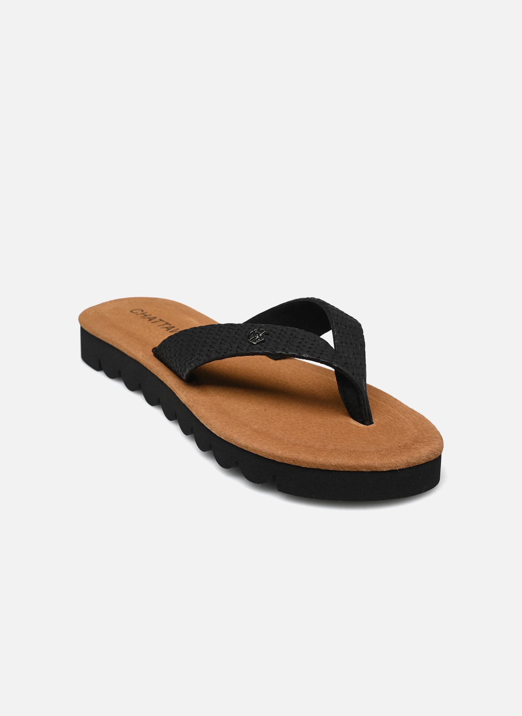 Tongs Kalunga femme noir Chattawak Tongs Kalunga femme noir Noir
