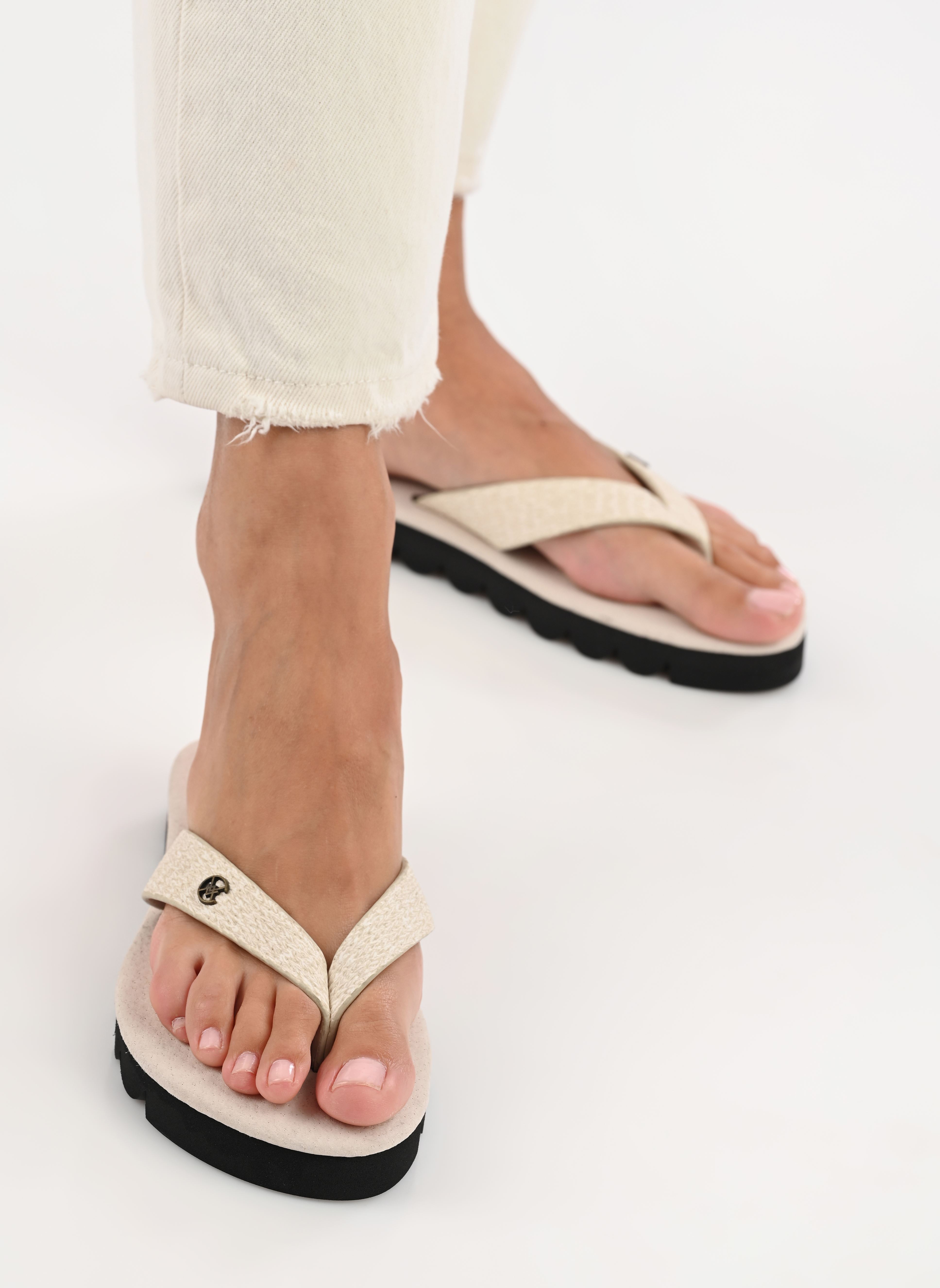 Slippers Kalunga dames beige Chattawak Slippers Kalunga dames beige Sable