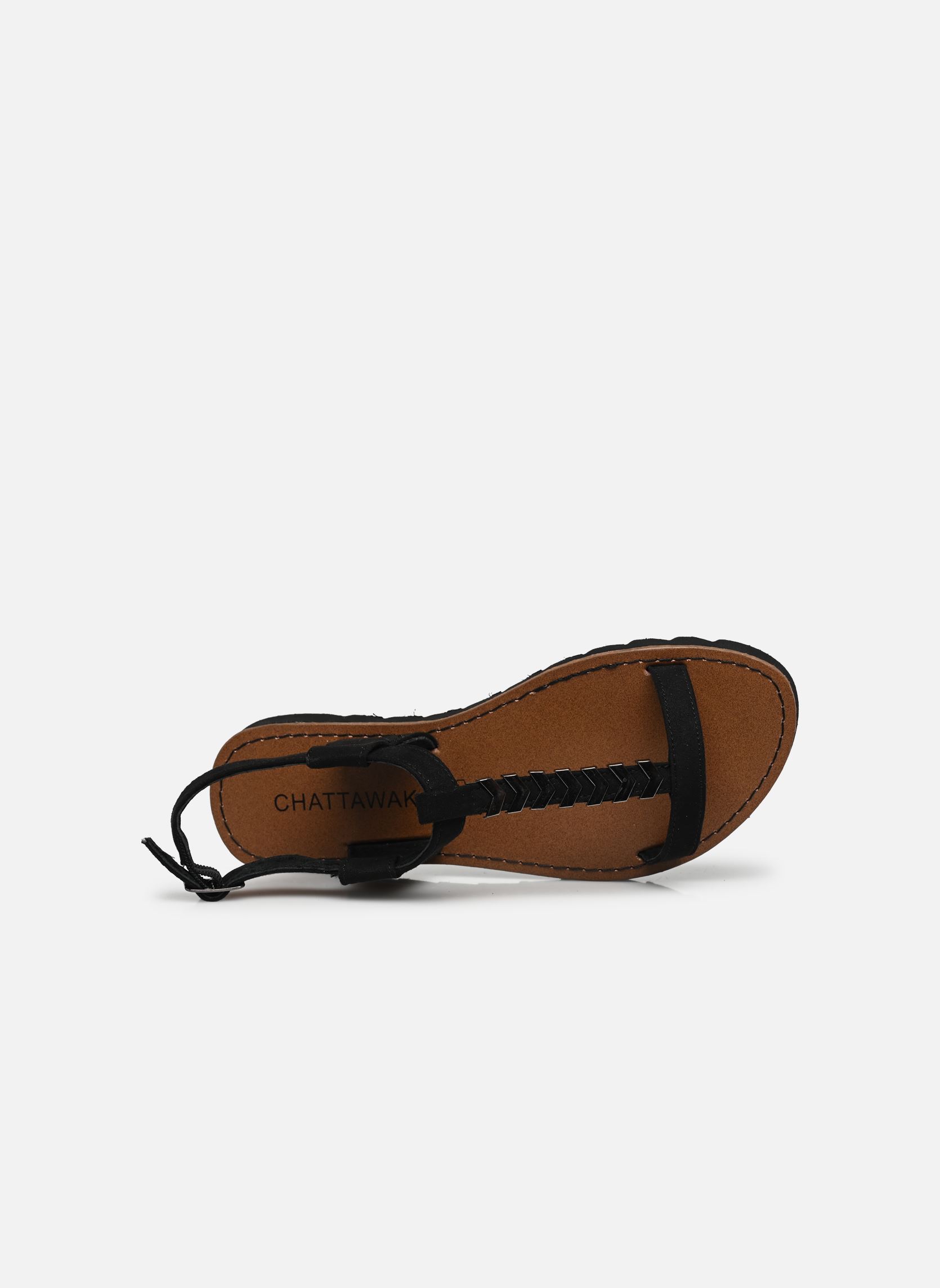 Sandales compensées et plateformes Tegal femme noir Chattawak Sandales compensées et plateformes Tegal femme noir Noir