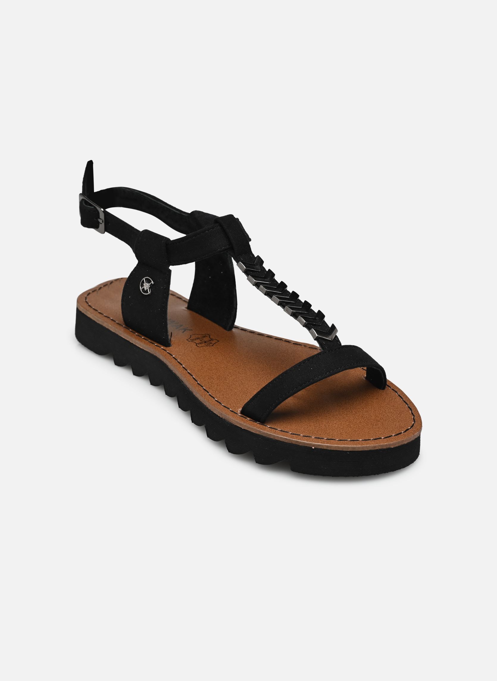 Sandales compensées et plateformes Tegal femme noir Chattawak Sandales compensées et plateformes Tegal femme noir Noir