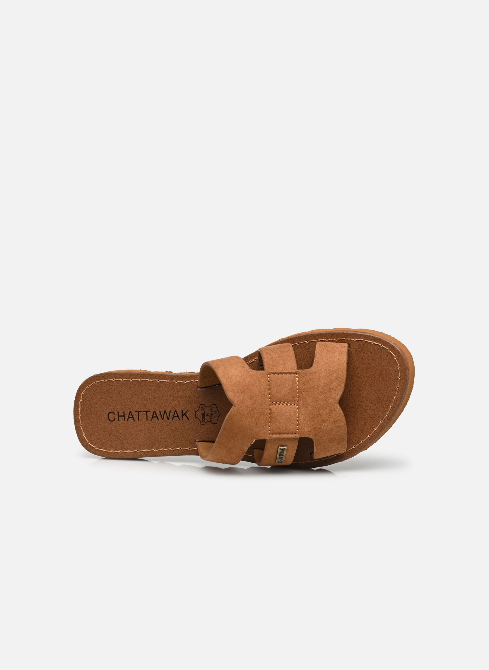 Zuecos y mules Keren mujer marrón Chattawak Zuecos y mules Keren mujer marrón Camel