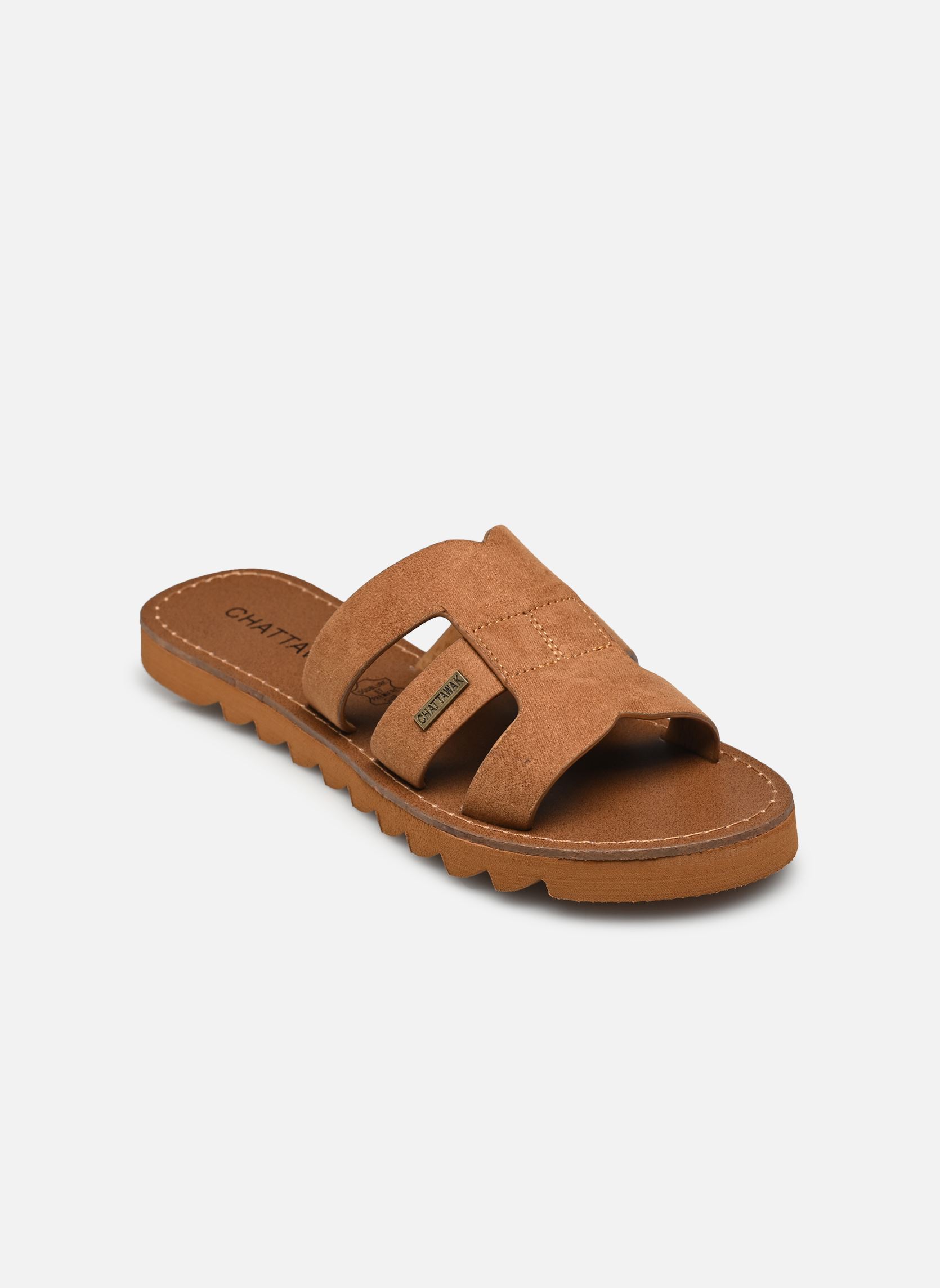 Zuecos y mules Keren mujer marrón Chattawak Zuecos y mules Keren mujer marrón Camel