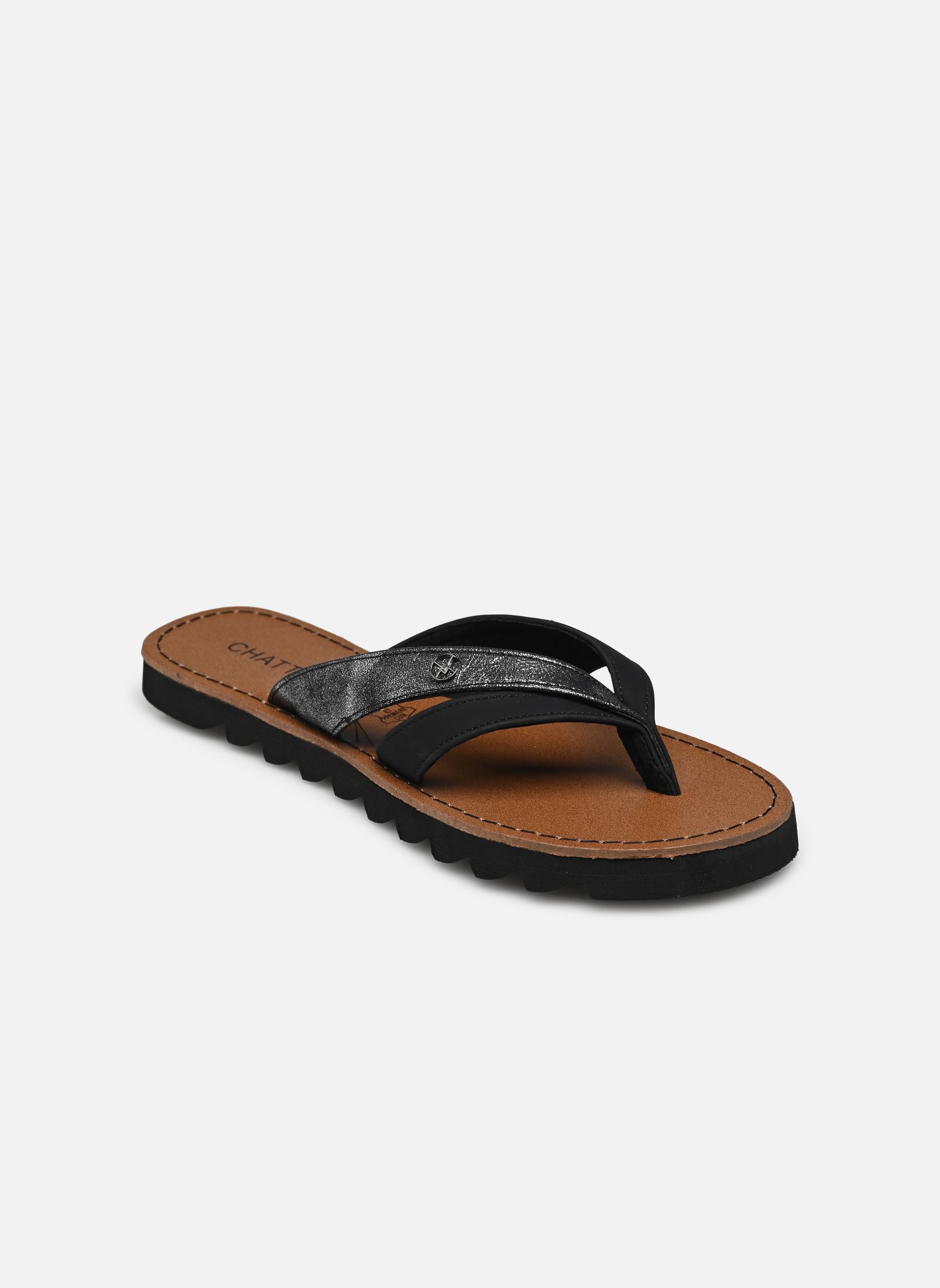 Slippers Alba dames zwart Chattawak Slippers Alba dames zwart Noir