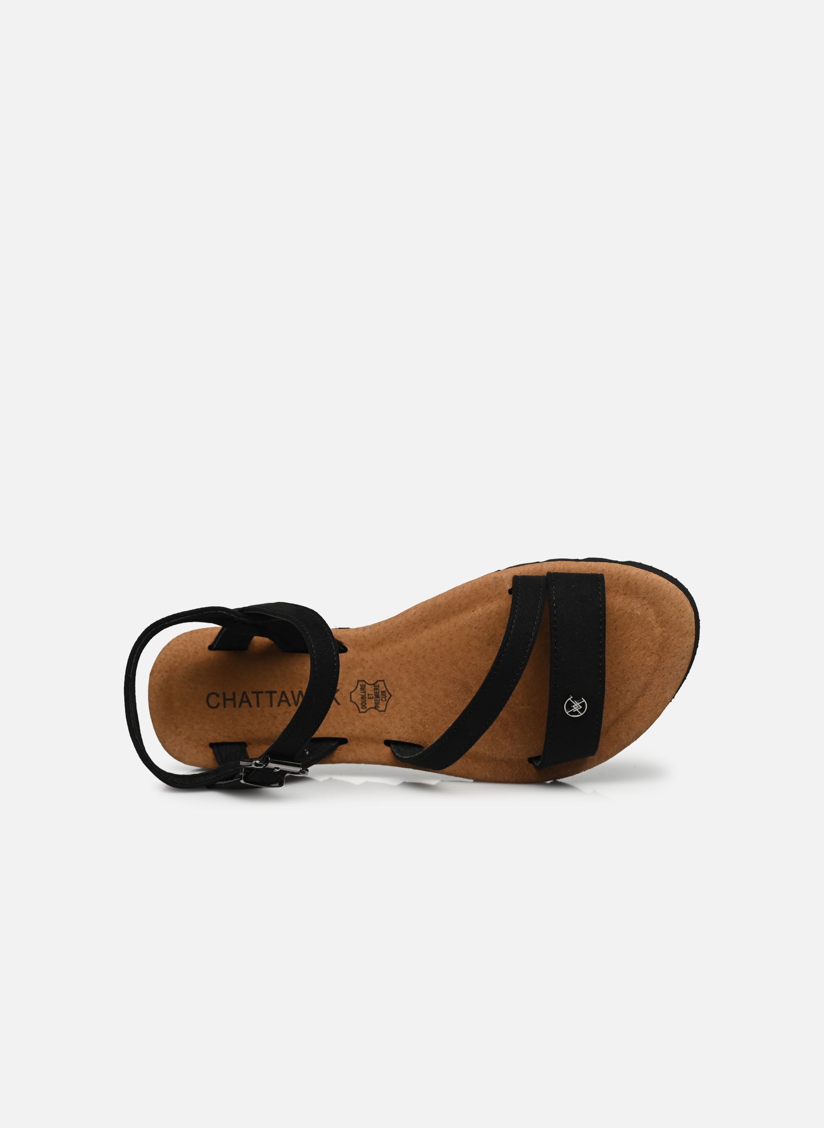 Sandales compensées et plateformes Depok femme noir Chattawak Sandales compensées et plateformes Depok femme noir Noir