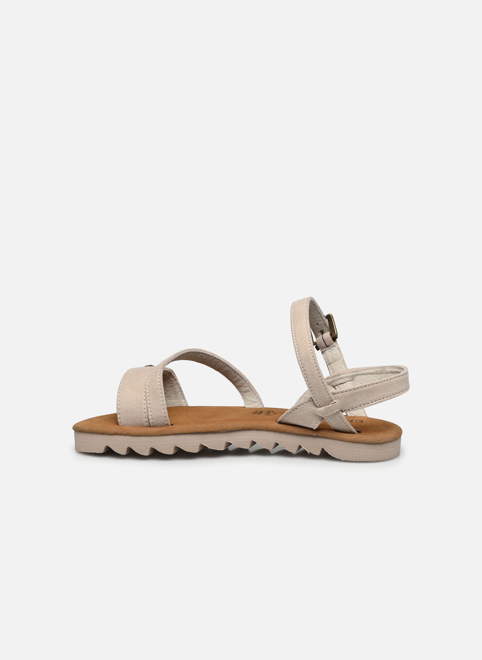 Sandalen met sleehak en plateau Depok dames beige Chattawak Sandalen met sleehak en plateau Depok dames beige Taupe