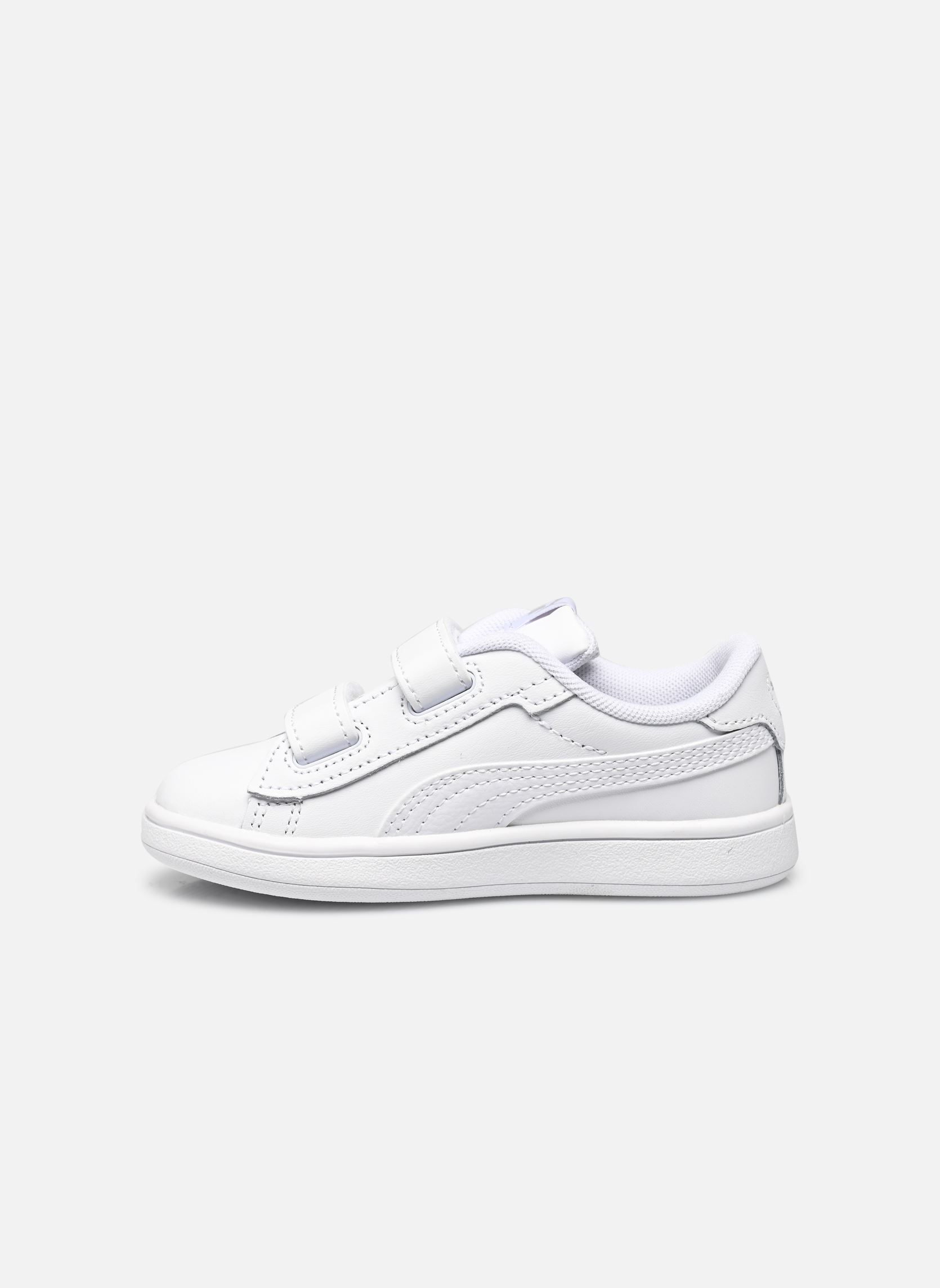 Baskets Puma Smash 3.0 L V Inf blanc Puma Baskets Puma Smash 3.0 L V Inf blanc PUMA White-Cool Light Gray