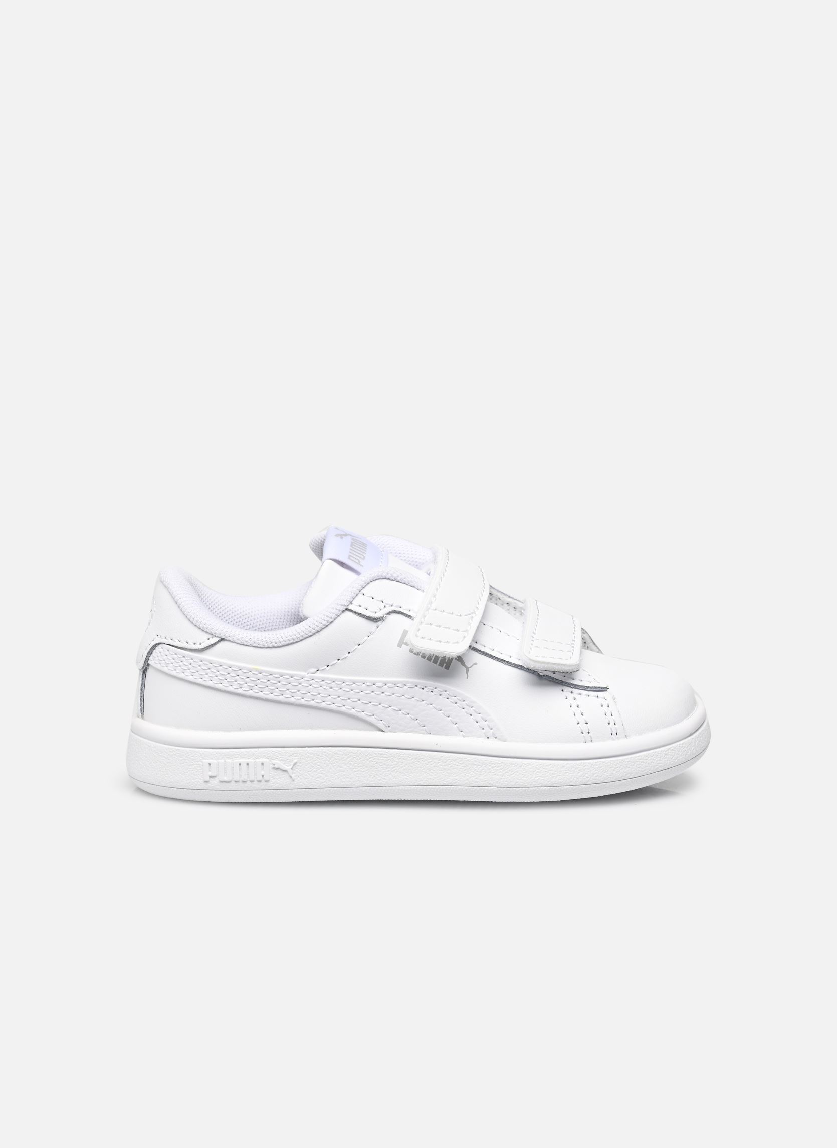 Baskets Puma Smash 3.0 L V Inf blanc Puma Baskets Puma Smash 3.0 L V Inf blanc PUMA White-Cool Light Gray