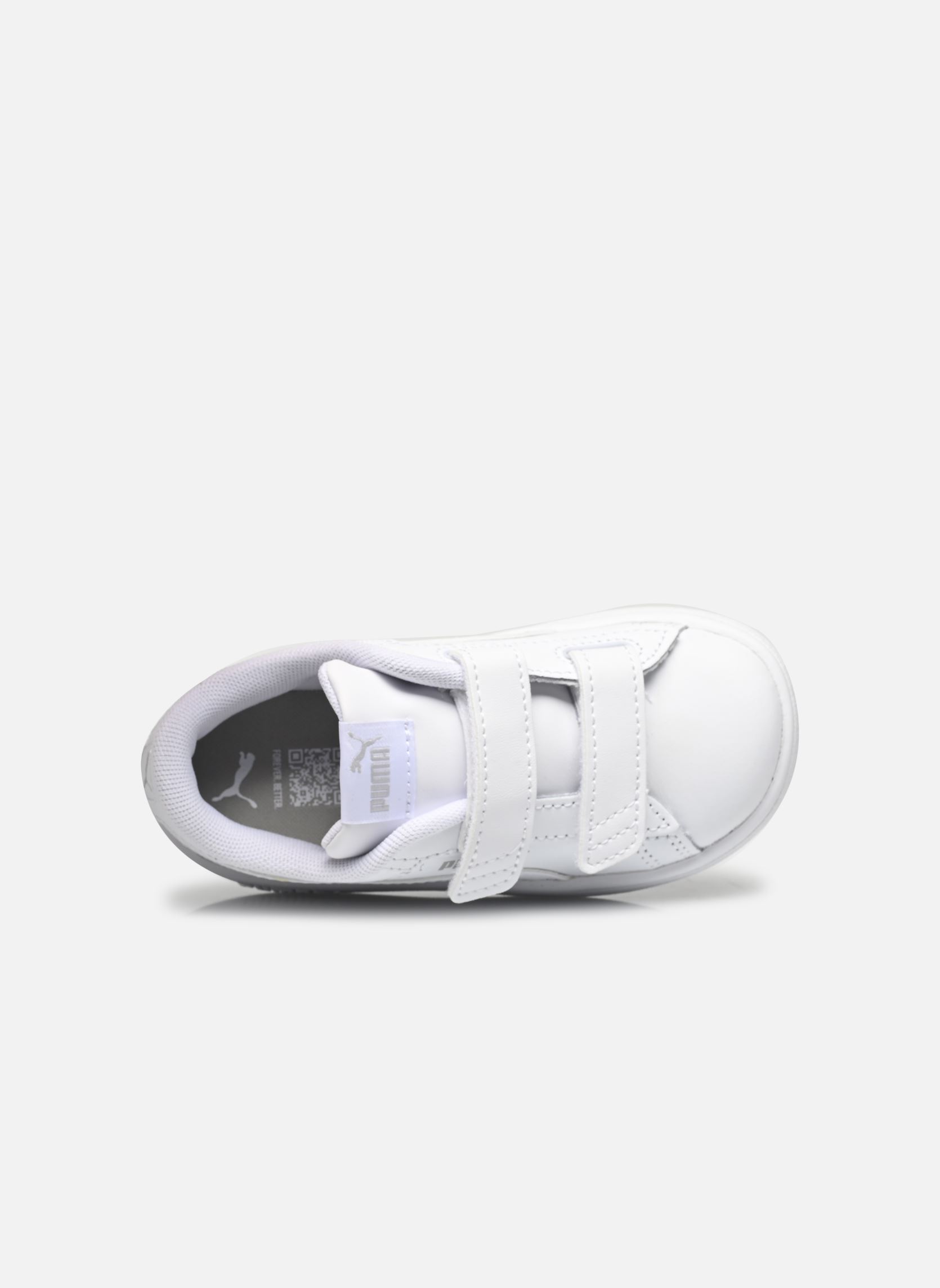 Baskets Puma Smash 3.0 L V Inf blanc Puma Baskets Puma Smash 3.0 L V Inf blanc PUMA White-Cool Light Gray