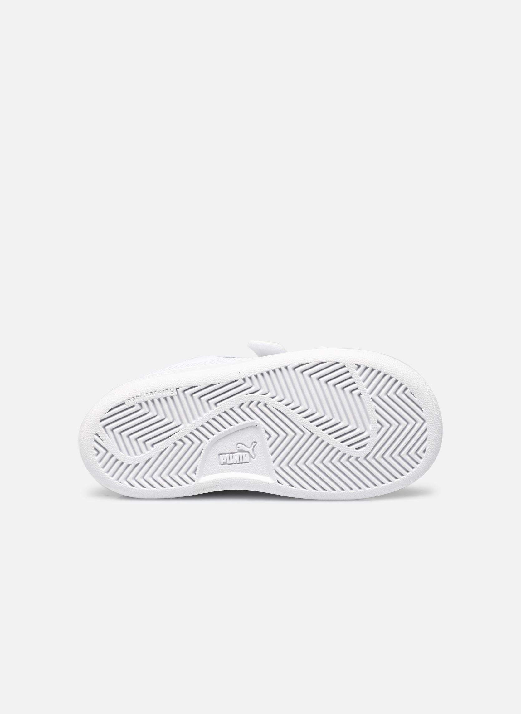 Baskets Puma Smash 3.0 L V Inf blanc Puma Baskets Puma Smash 3.0 L V Inf blanc PUMA White-Cool Light Gray