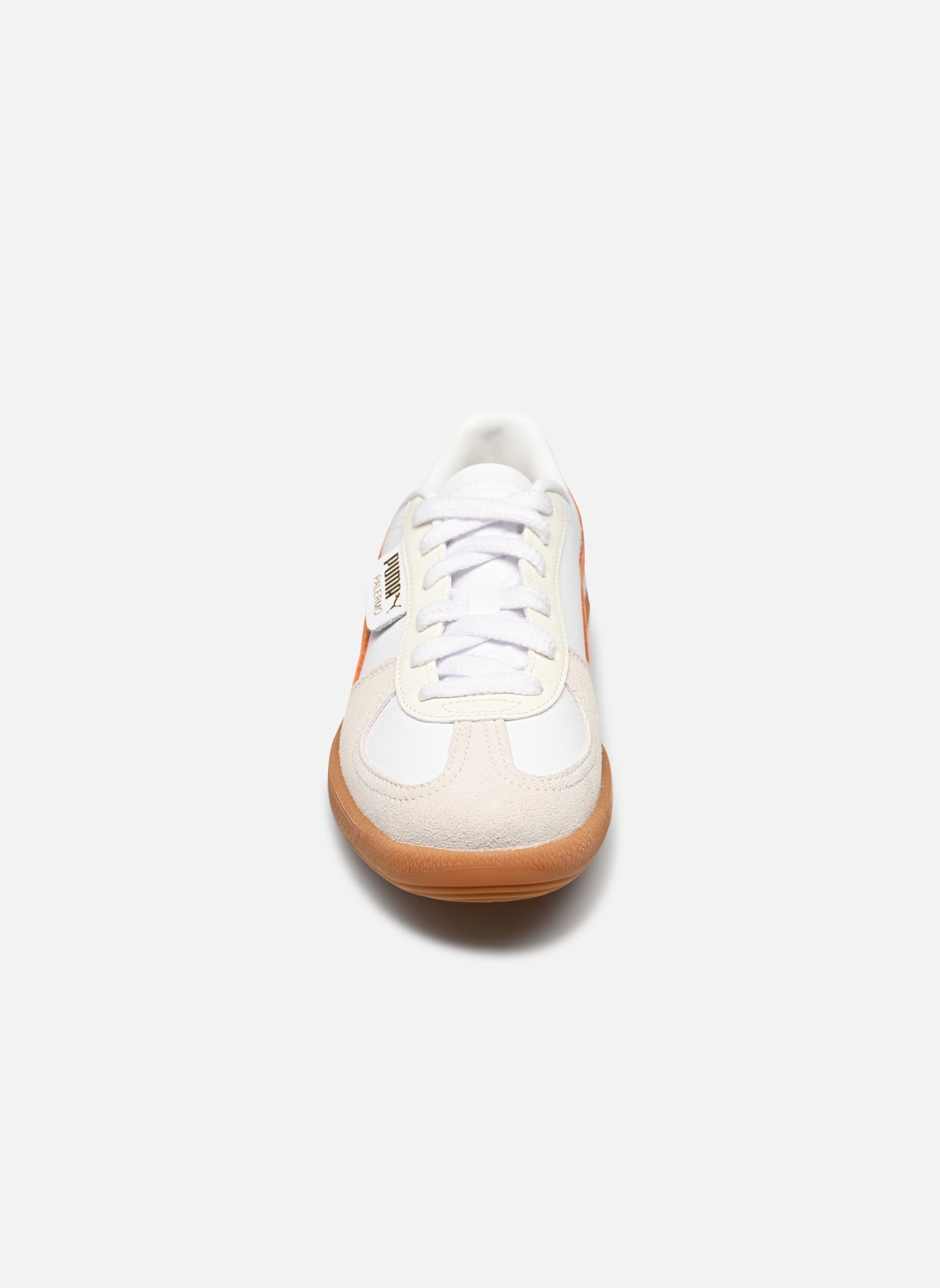 Sneakers Palermo Lth M heren wit Puma Sneakers Palermo Lth M heren wit PUMA WHITE-WARM WHITE-ORANGE G