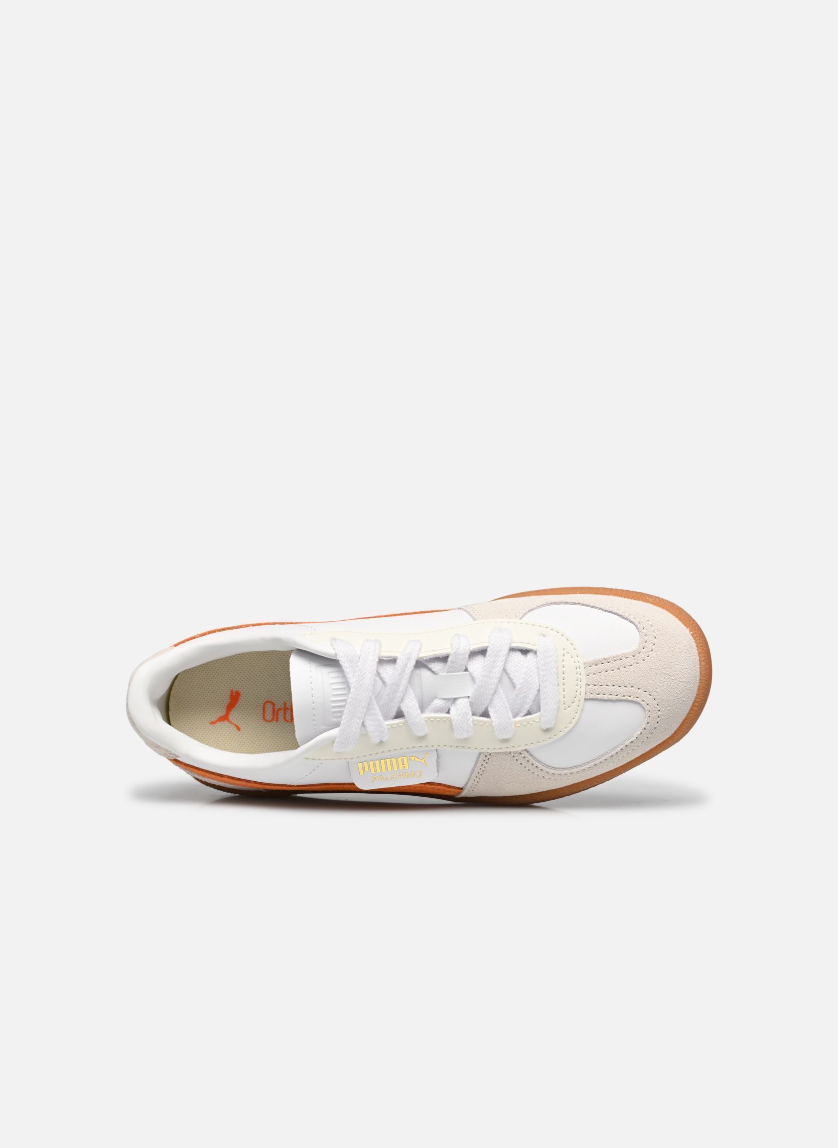 Sneakers Palermo Lth M heren wit Puma Sneakers Palermo Lth M heren wit PUMA WHITE-WARM WHITE-ORANGE G