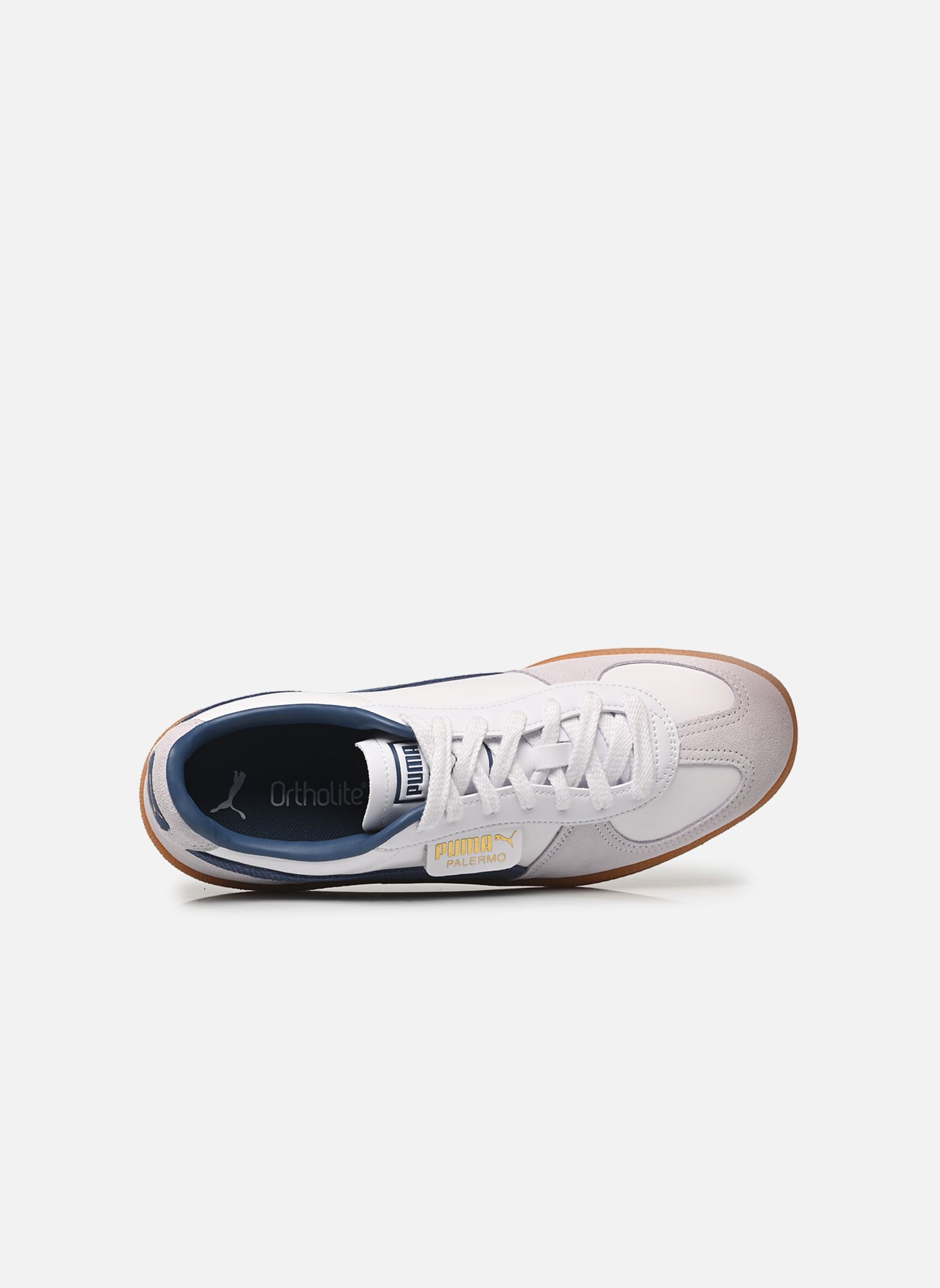 Sneakers Palermo Lth M heren wit Puma Sneakers Palermo Lth M heren wit PUMA WHITE-DARK INDIGO