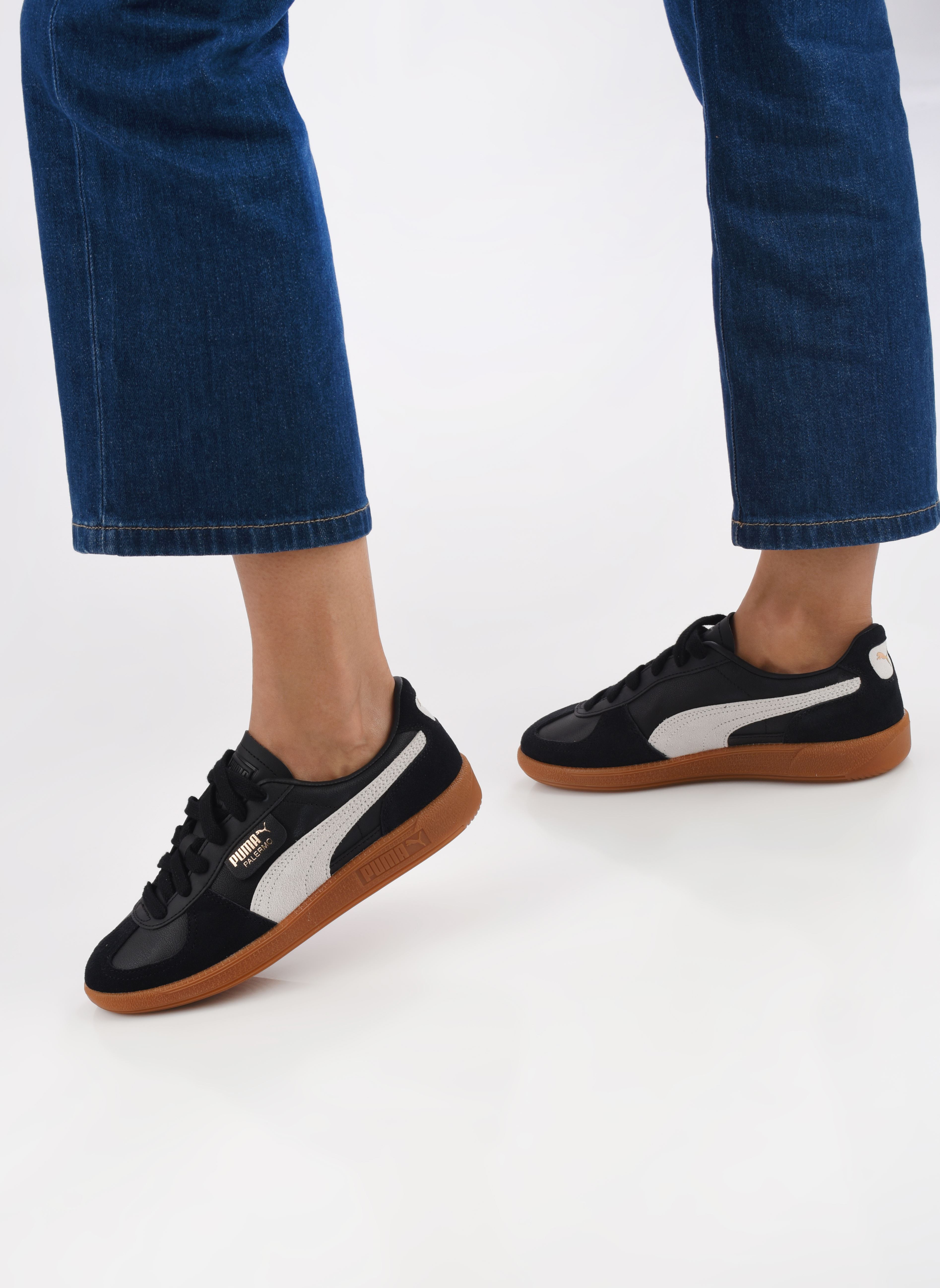 Sneakers Palermo Lth Wns donna nero Puma Sneakers Palermo Lth Wns donna nero PUMA BLACK-FEATHER GRAY-GUM