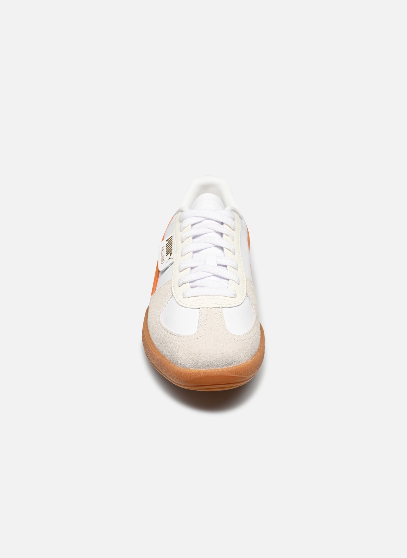 Baskets Palermo Lth Wns femme blanc Puma Baskets Palermo Lth Wns femme blanc PUMA WHITE-WARM WHITE-ORANGE G