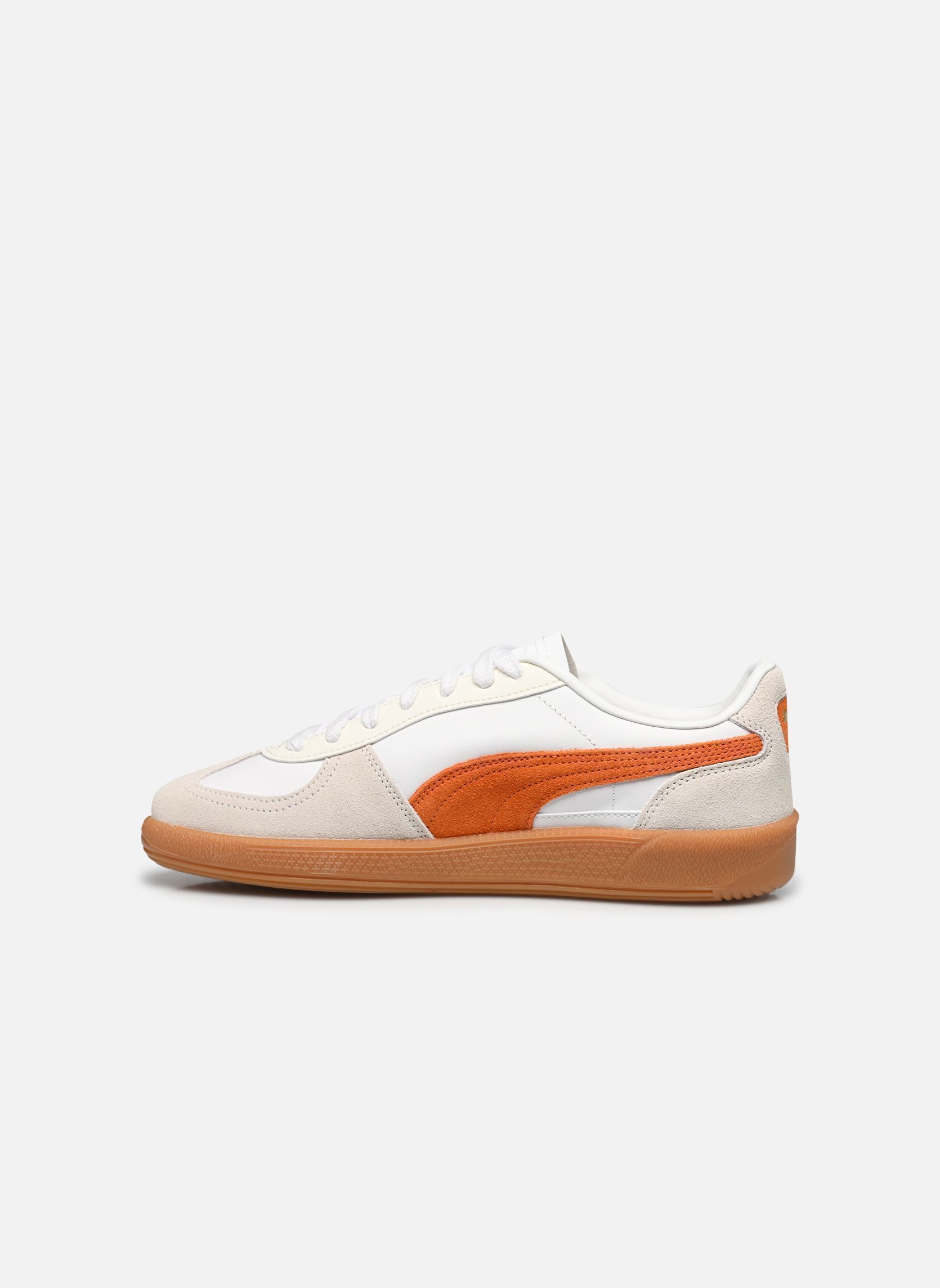 Baskets Palermo Lth Wns femme blanc Puma Baskets Palermo Lth Wns femme blanc PUMA WHITE-WARM WHITE-ORANGE G