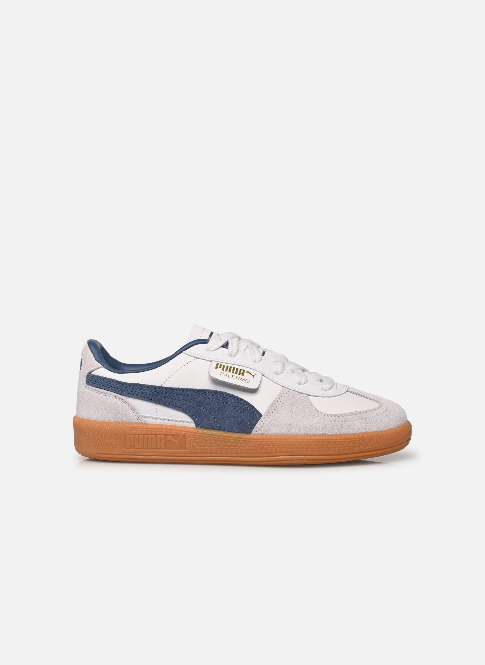 Baskets Palermo Lth Wns femme blanc Puma Baskets Palermo Lth Wns femme blanc PUMA WHITE-DARK INDIGO