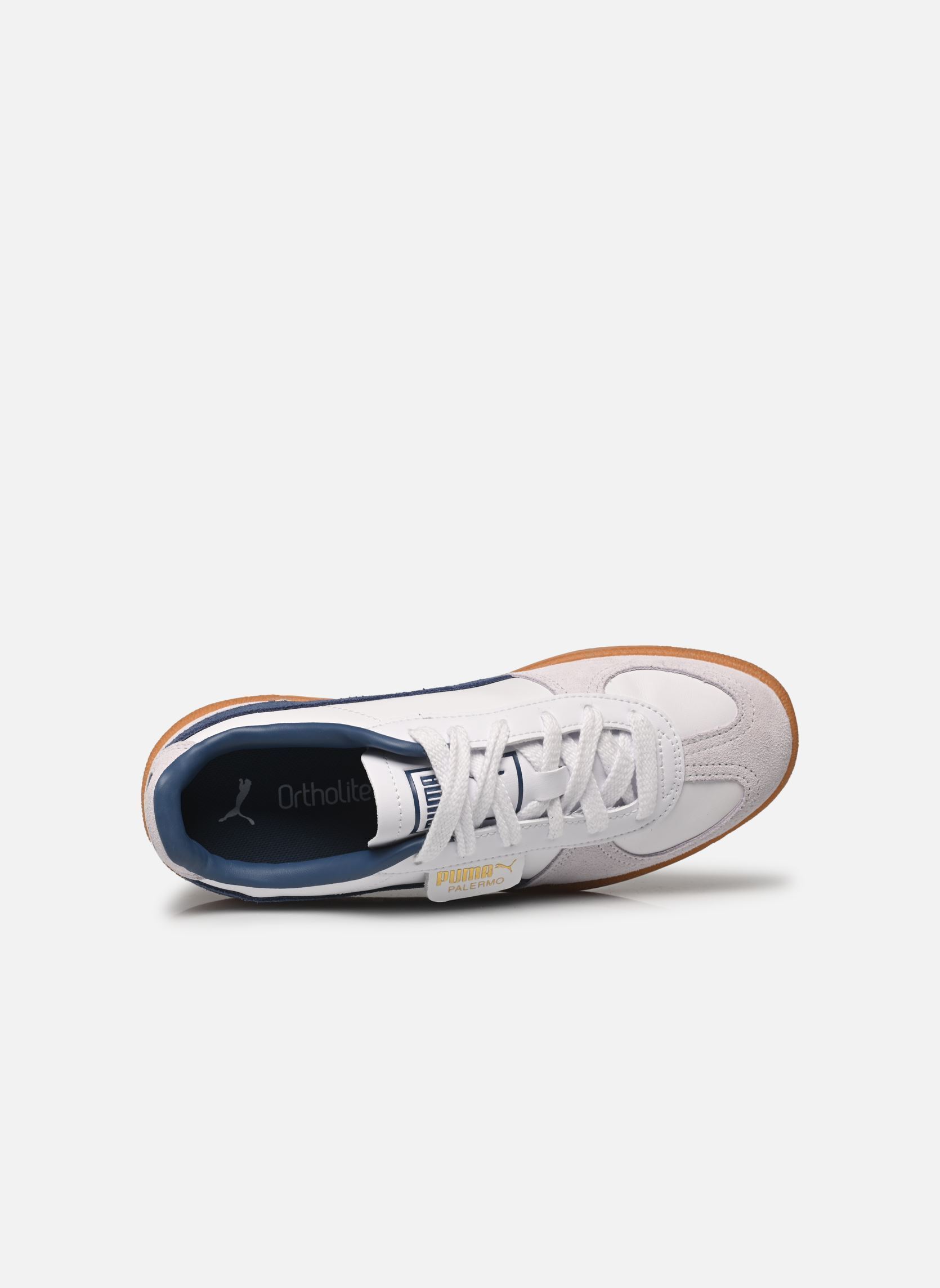 Baskets Palermo Lth Wns femme blanc Puma Baskets Palermo Lth Wns femme blanc PUMA WHITE-DARK INDIGO