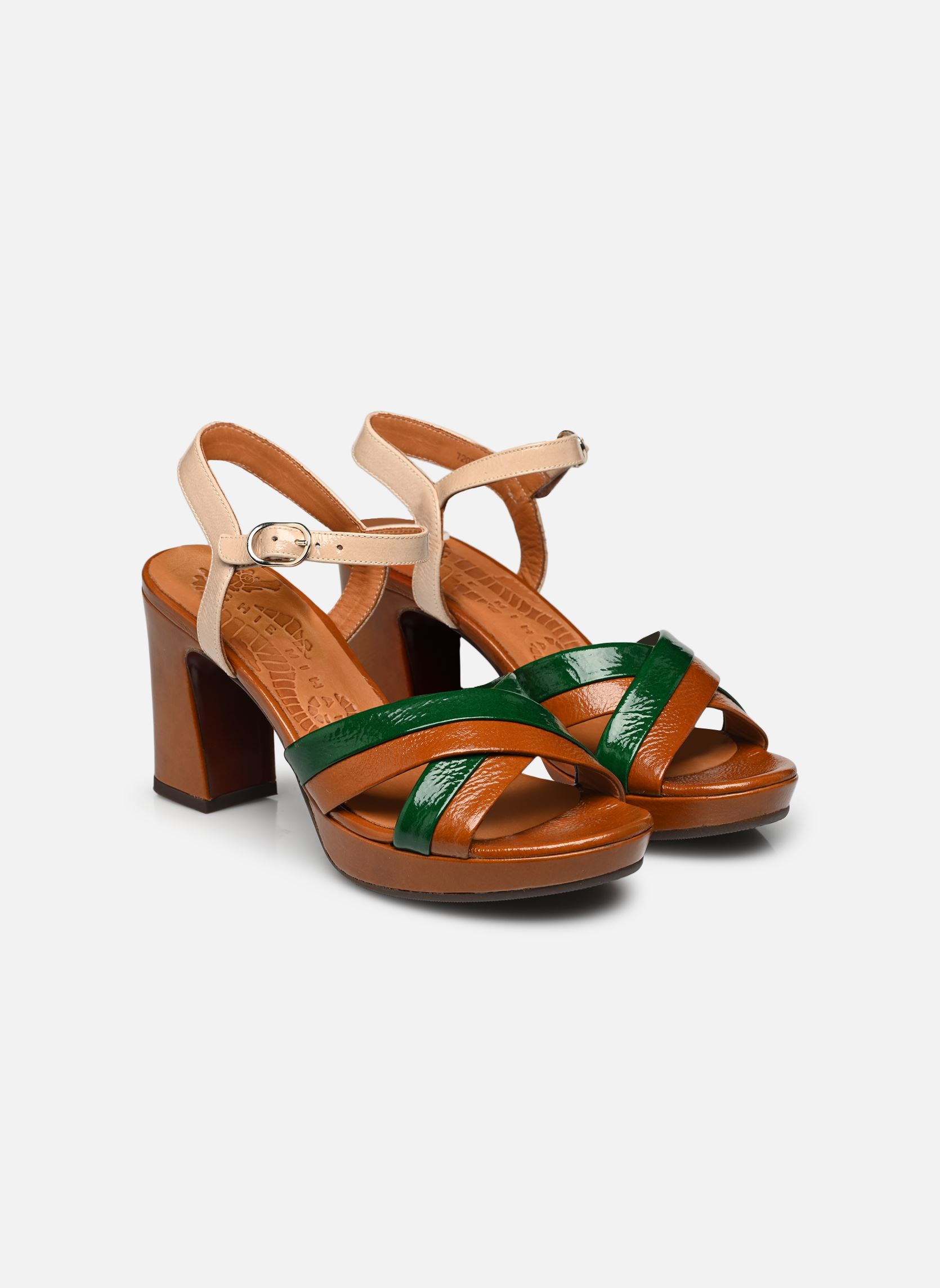 Sandales Kinyo-L femme multicolore Chie Mihara Sandales Kinyo-L femme multicolore Ferrari Toffee Green Sand