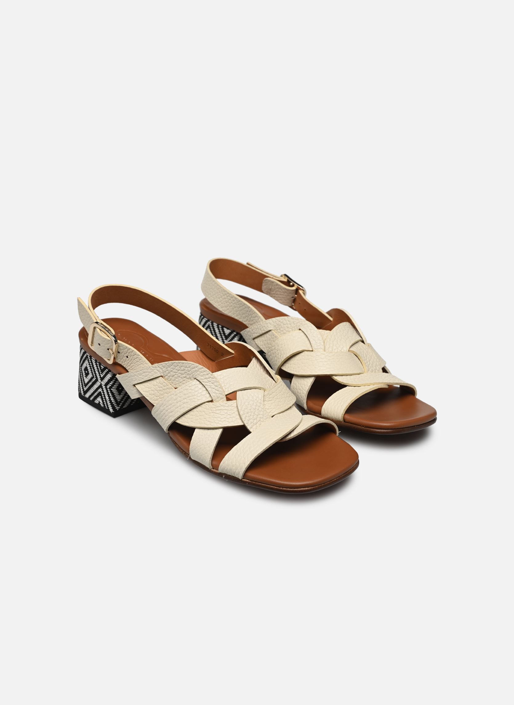 Sandales Quirino femme blanc Chie Mihara Sandales Quirino femme blanc Sandonis Leche Zandu Negro