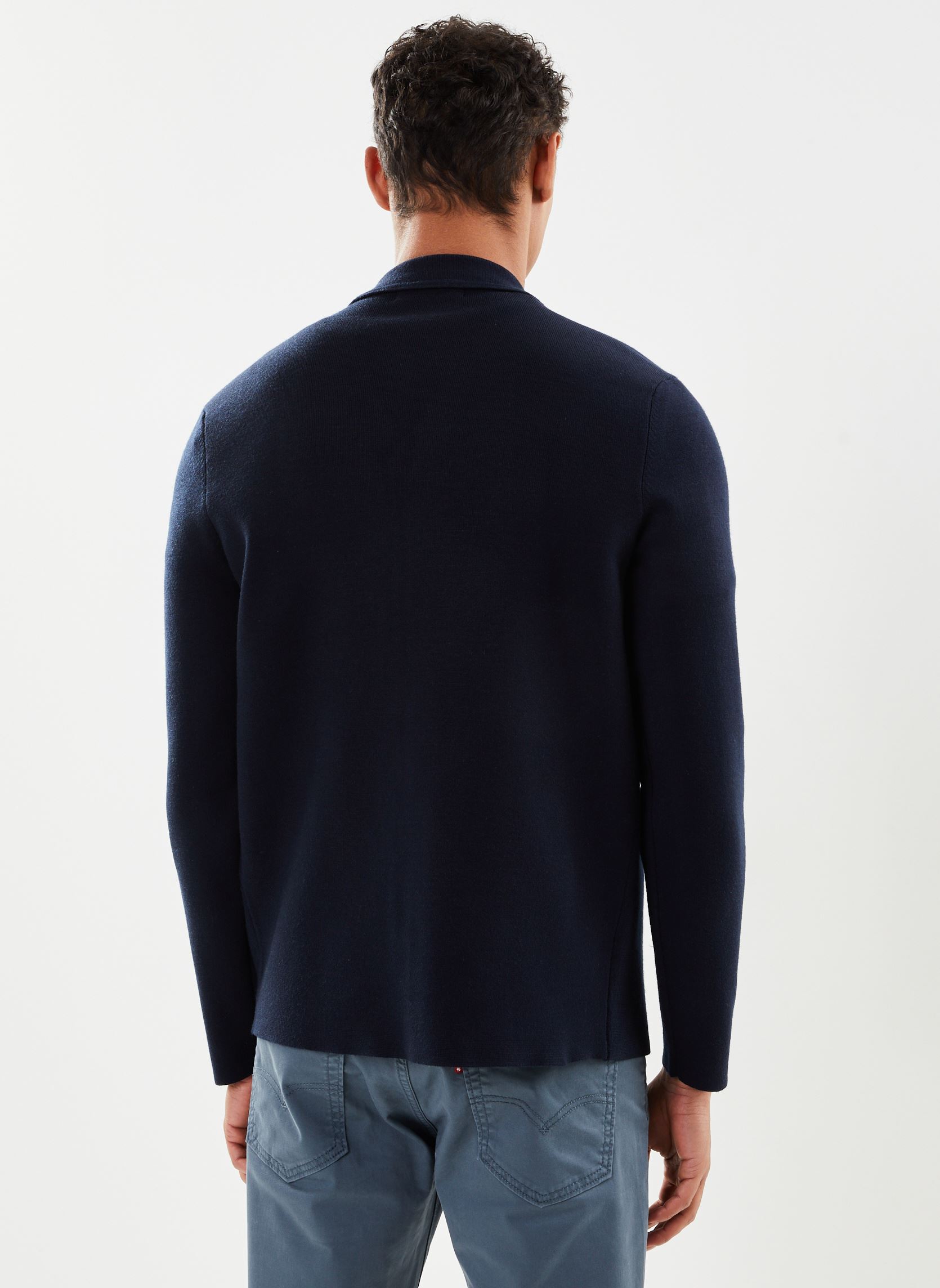Gilets Slhmilo Ls Knit Cuban Cardigan Noos homme bleu Selected Homme Gilets Slhmilo Ls Knit Cuban Cardigan Noos homme bleu SKY CAPTAIN