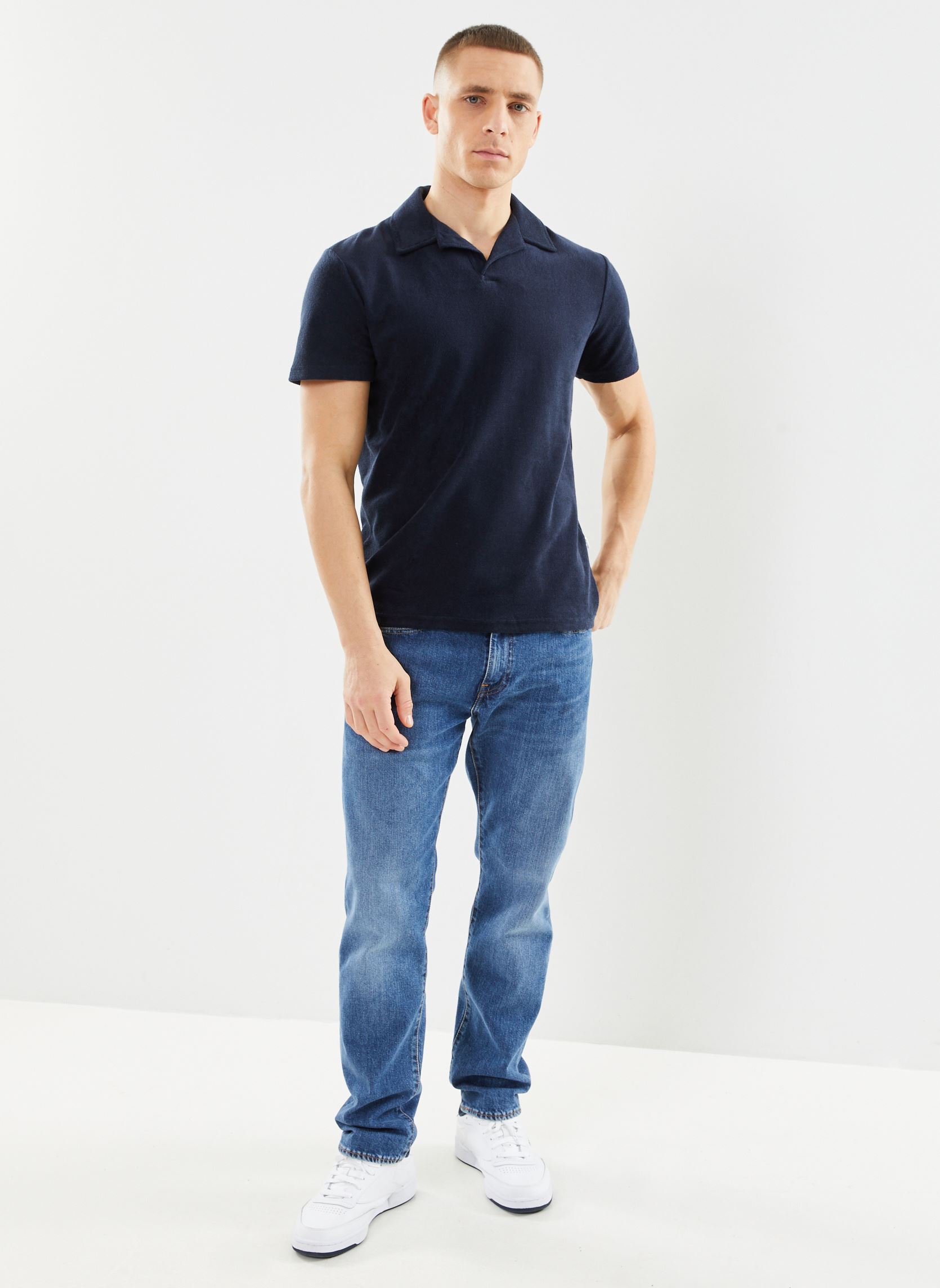 Polos Slhtalon Towel SS Polo homme bleu Selected Homme Polos Slhtalon Towel SS Polo homme bleu SKY CAPTAIN