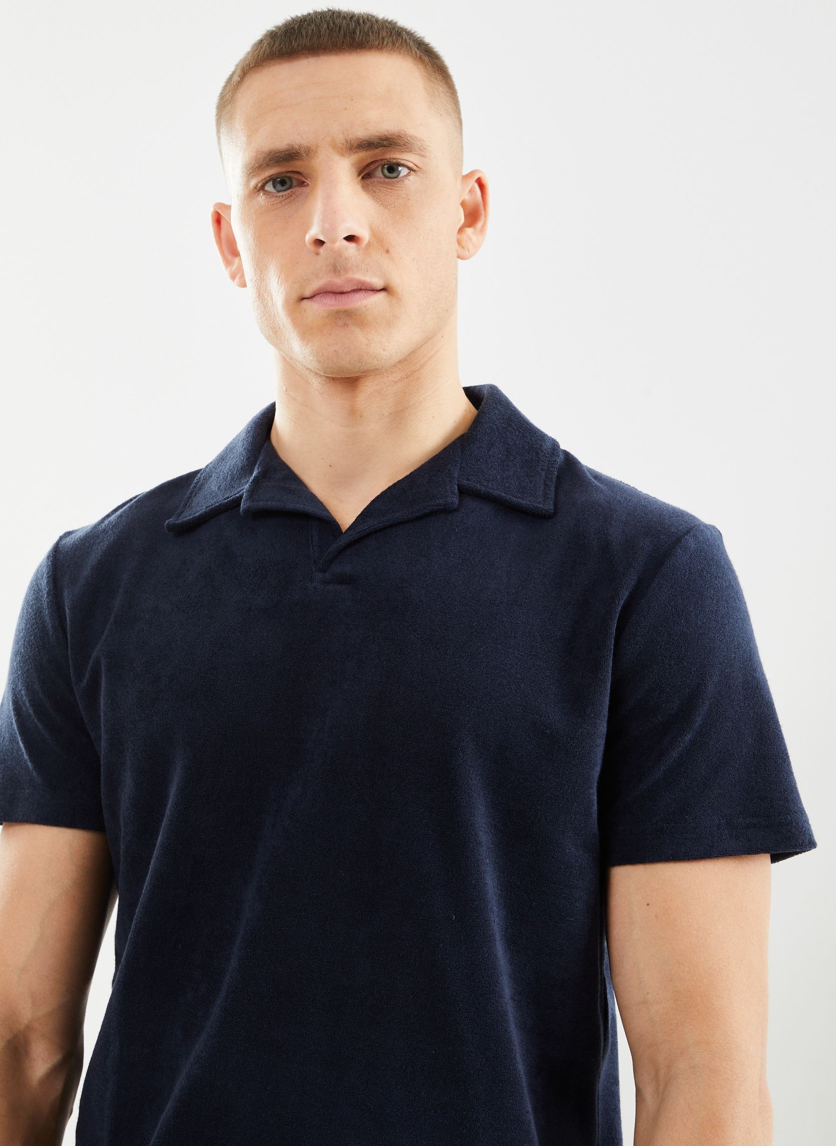 Polos Slhtalon Towel SS Polo homme bleu Selected Homme Polos Slhtalon Towel SS Polo homme bleu SKY CAPTAIN