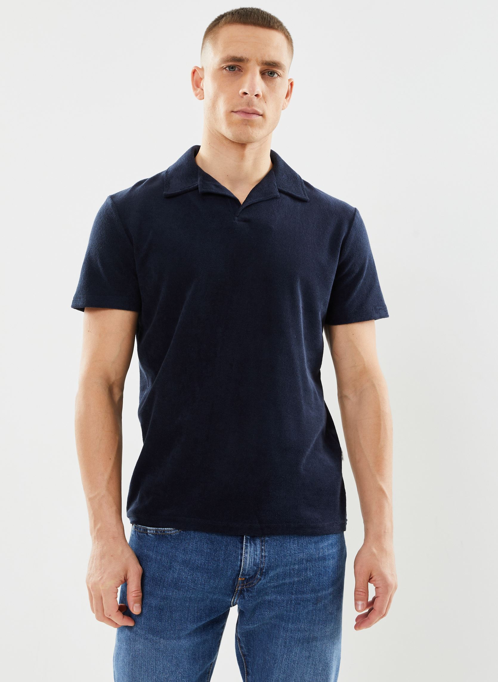 Polos Slhtalon Towel SS Polo homme bleu Selected Homme Polos Slhtalon Towel SS Polo homme bleu SKY CAPTAIN